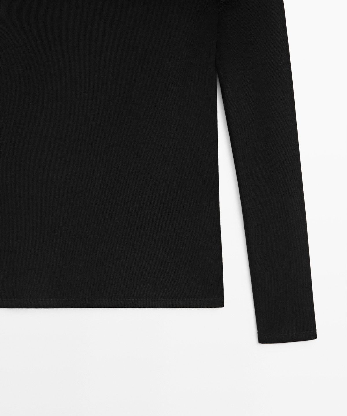 마시모두띠(MASSIMO DUTTI) 메탈 디테일 긴소매 탑