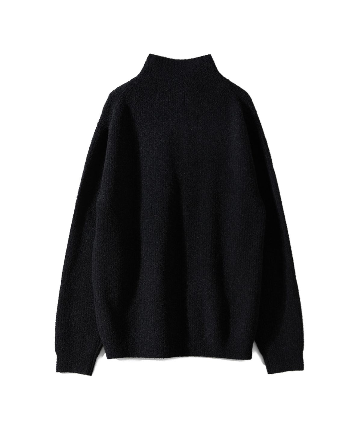 홀리선(HORLISUN) Phoebe High Neck Button Knit Dark Charcoal