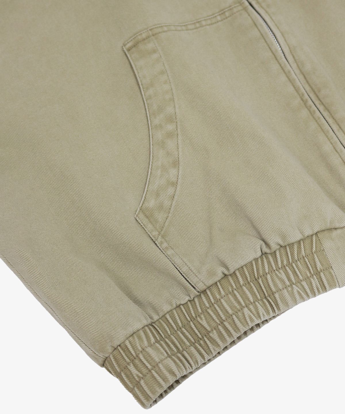 오우사(OWSA) 투웨이 코튼 후드 집업 자켓 - 베이지
