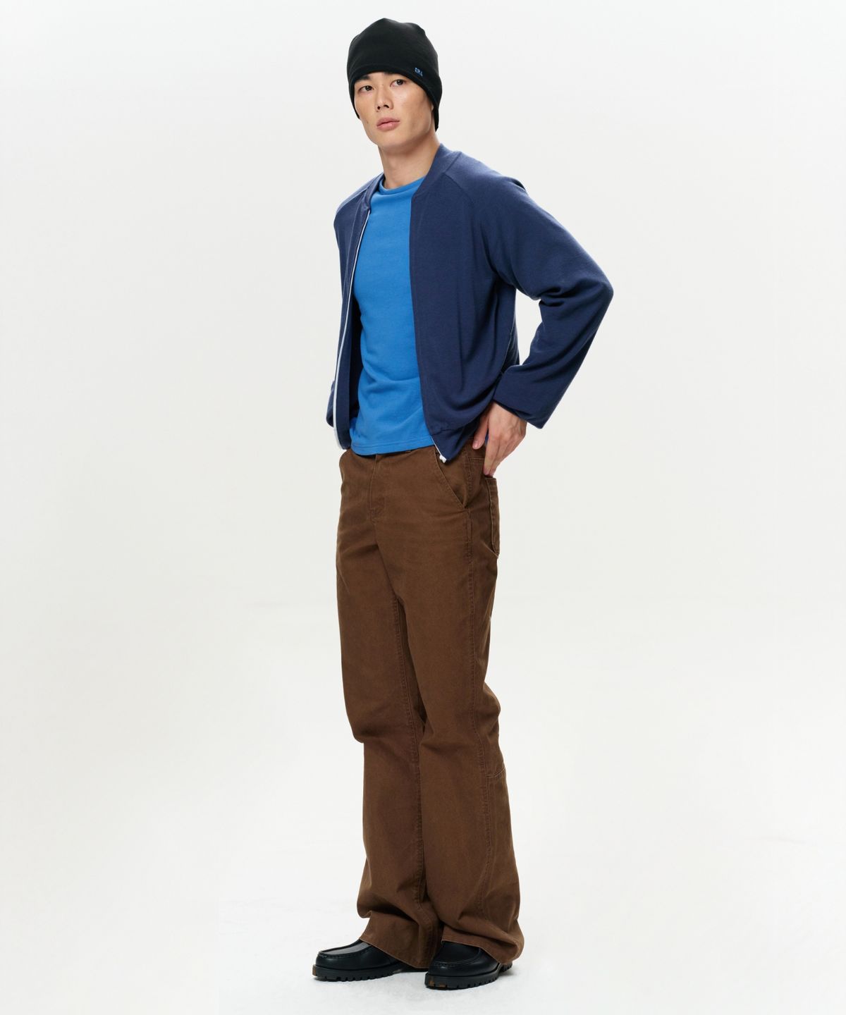 이알에이(ERA) MEN ERA WASHED FLARE WORK PANTS - VINTAGE BROWN