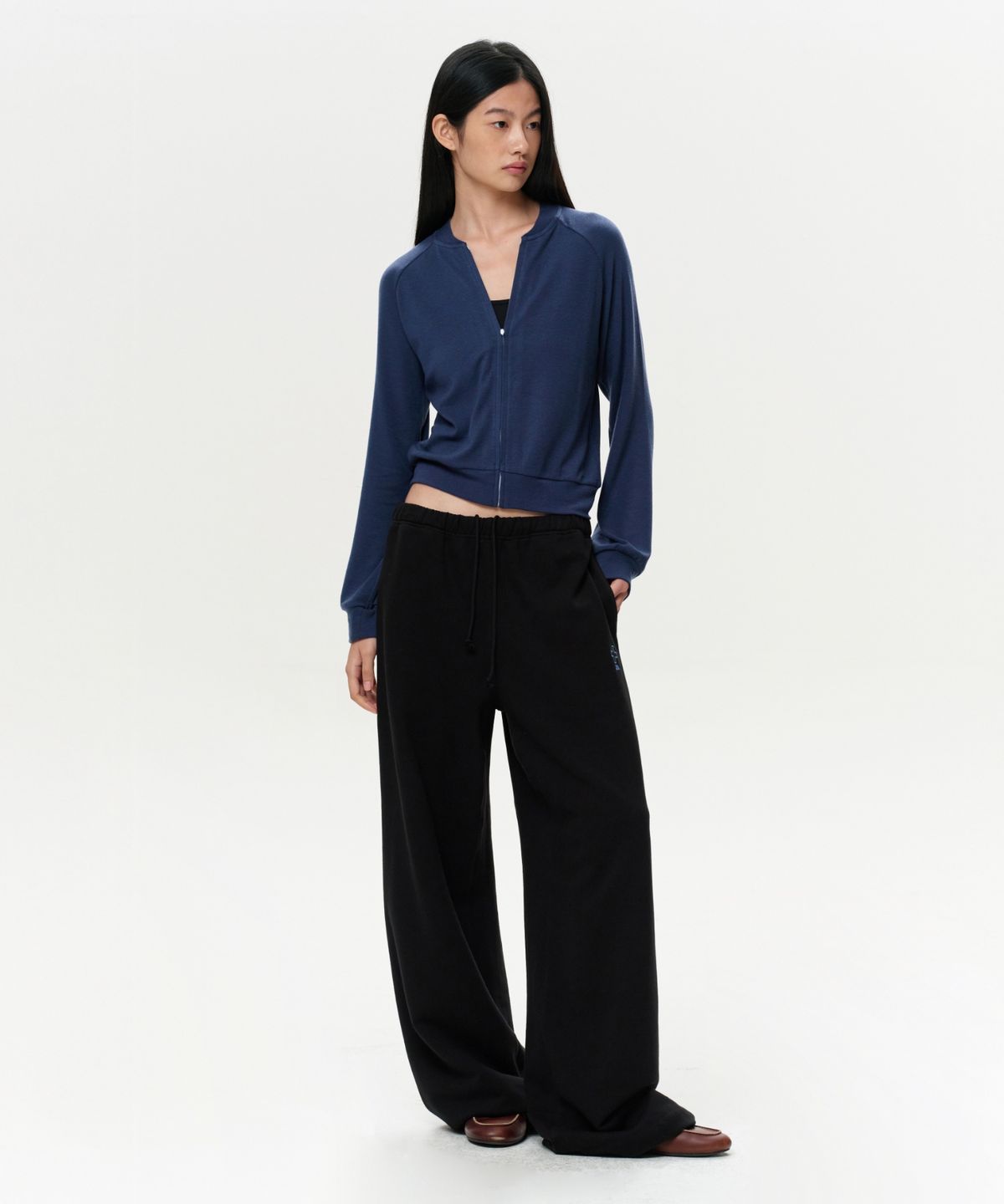 이알에이(ERA) UNISEX ERA STRAIGHT SWEATPANTS - BLACK