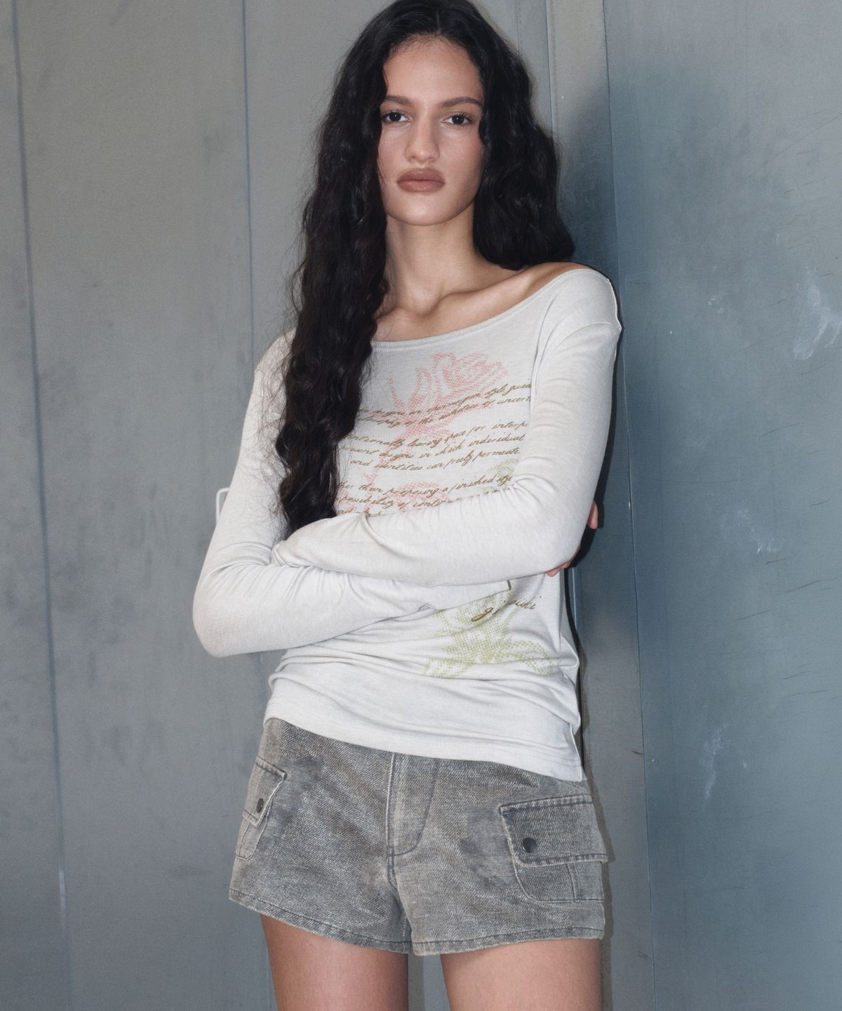 긴스키(GINSUKI) VINTAGE POCKET MICRO SHORTS (GREY)