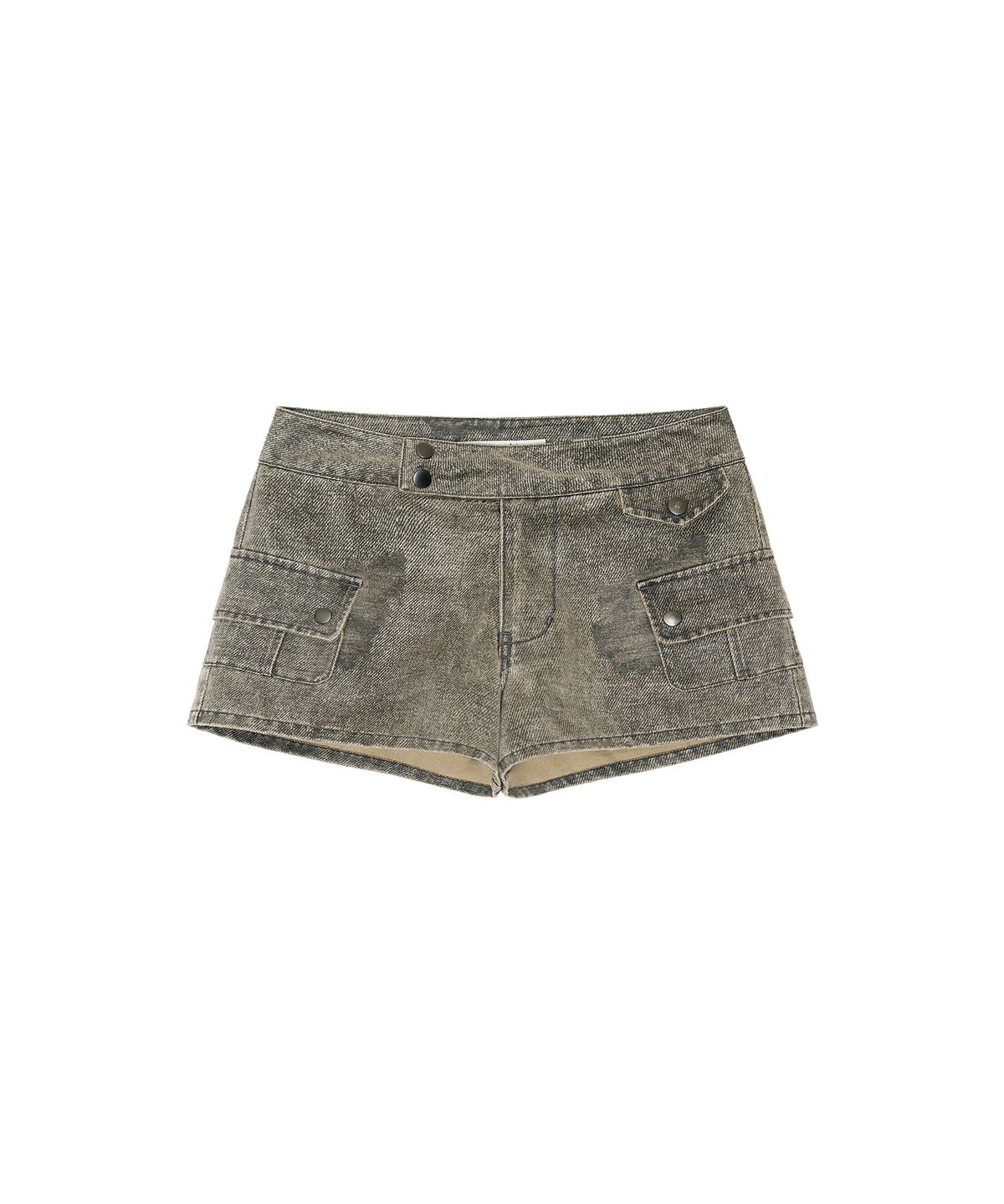 긴스키(GINSUKI) VINTAGE POCKET MICRO SHORTS (GREY)