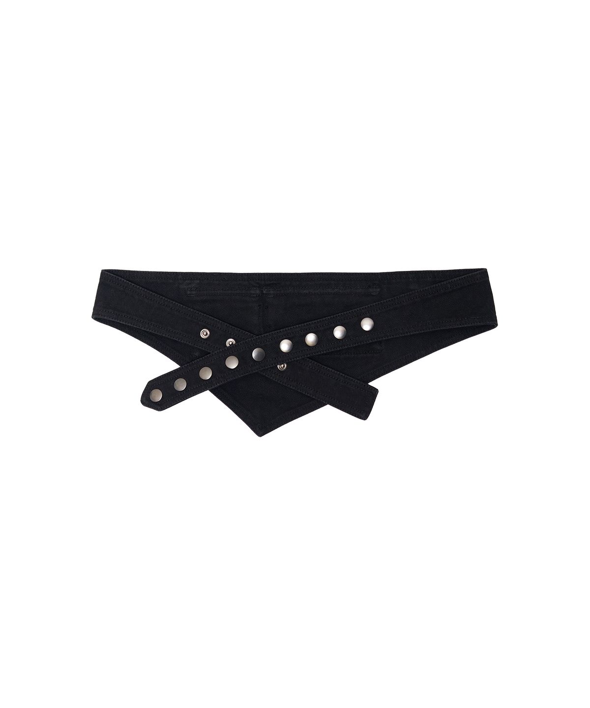 긴스키(GINSUKI) BELTED WAIST BAND PANTS (BLACK)