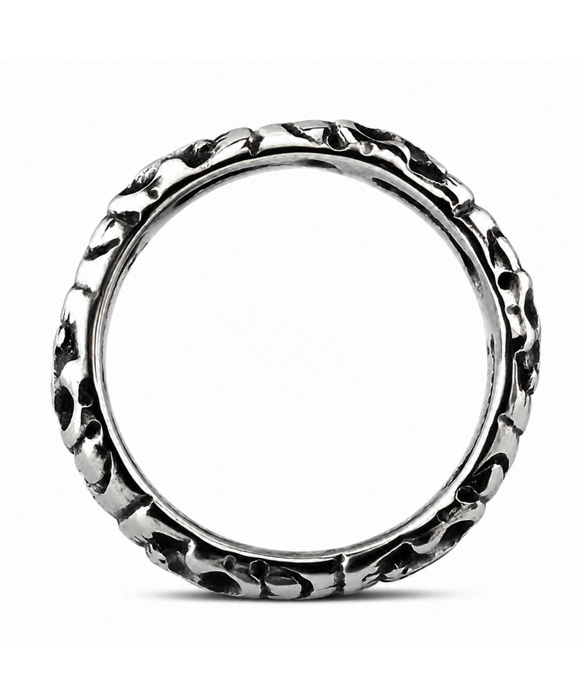 마크-4(MARK-4) SKULL CHAIN RING