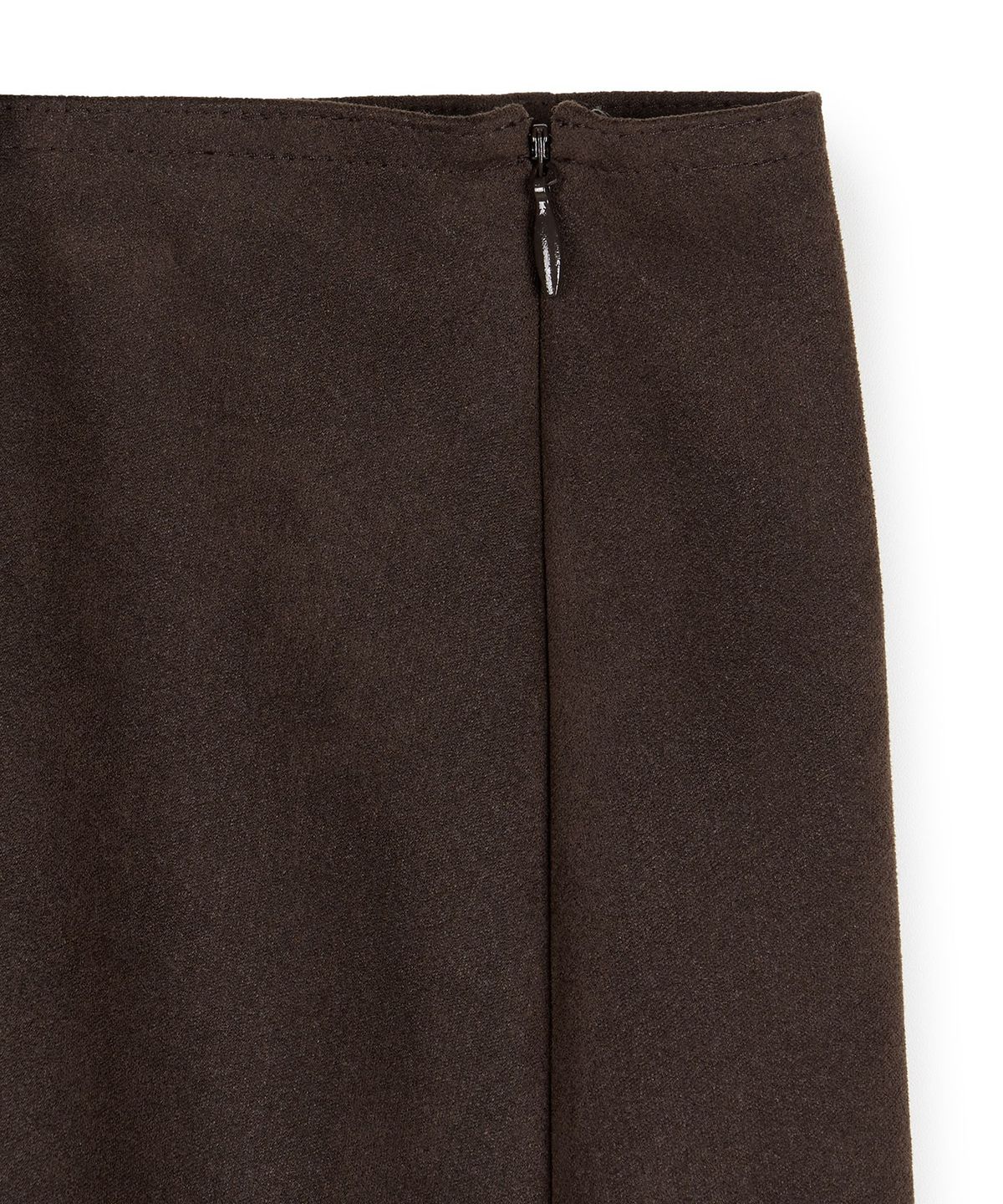 이알에이(ERA) WOMEN ERA FAUX SUEDE MAXI SKIRT - BROWN
