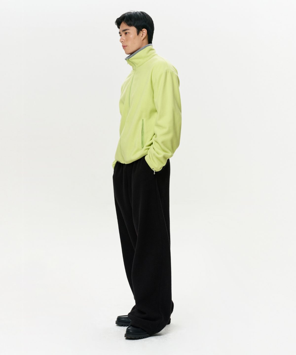 이알에이(ERA) MEN ERA POLAR FLEECE PANTS - BLACK