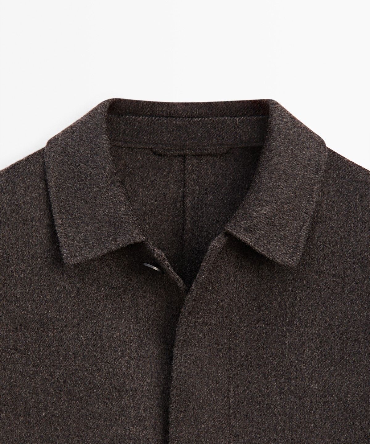 마시모두띠(MASSIMO DUTTI) 울 혼방 이중직 쇼트 코트
