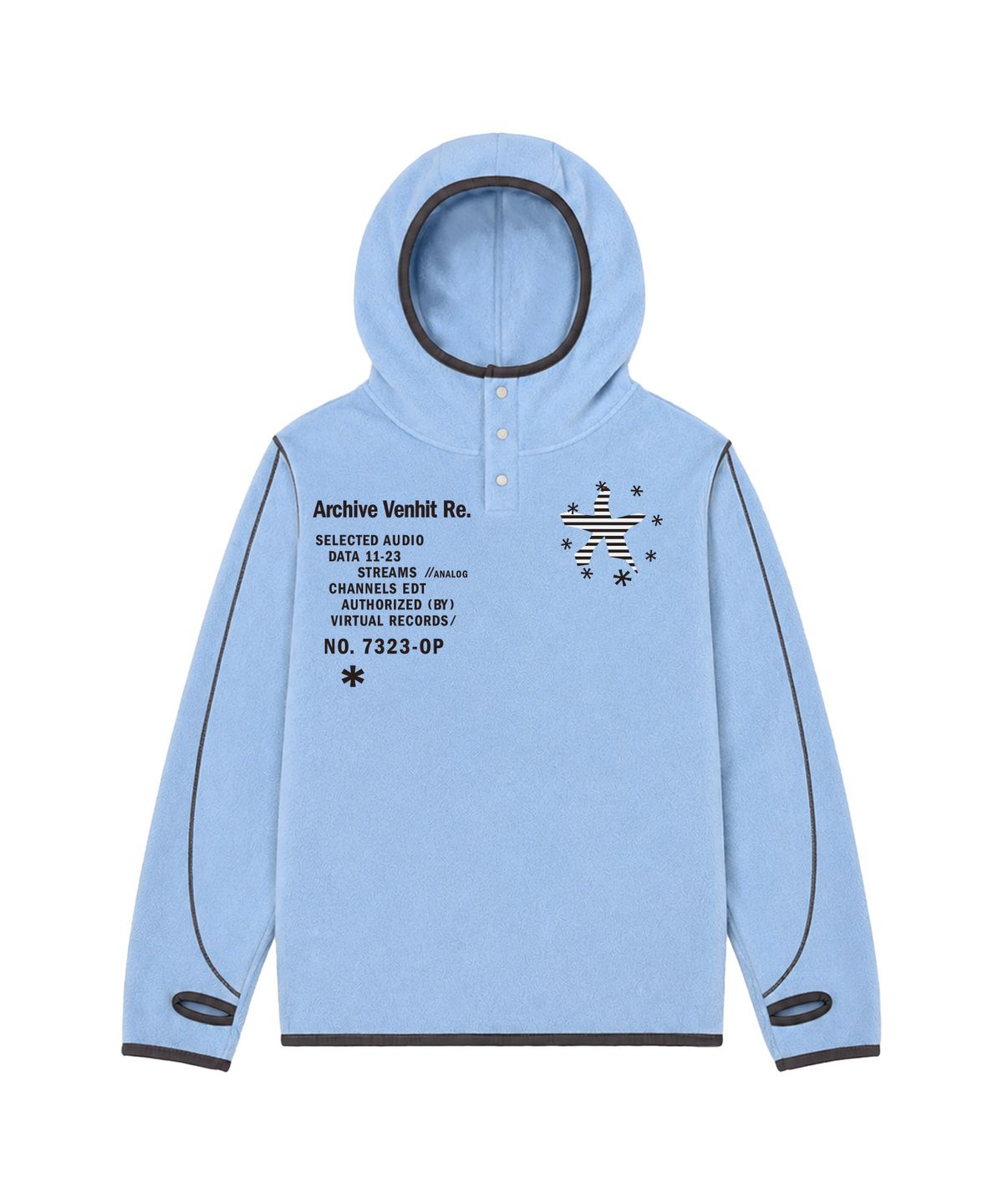 벤힛(VENHIT) STARFISH 후리스 하이 헨리넥 후드