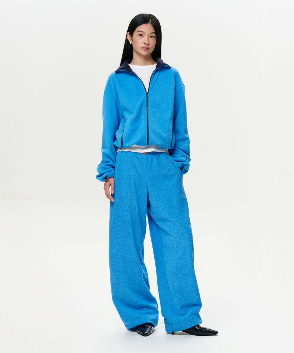이알에이(ERA) WOMEN ERA POLAR FLEECE PANTS - CAPRI BLUE