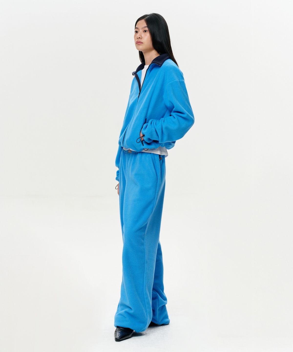 이알에이(ERA) WOMEN ERA POLAR FLEECE PANTS - CAPRI BLUE