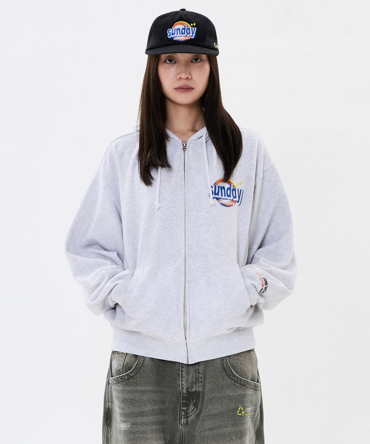 위캔더스(WKNDRS) WKNDRS x Krackerhouse SUNDAY CAP (BLACK)