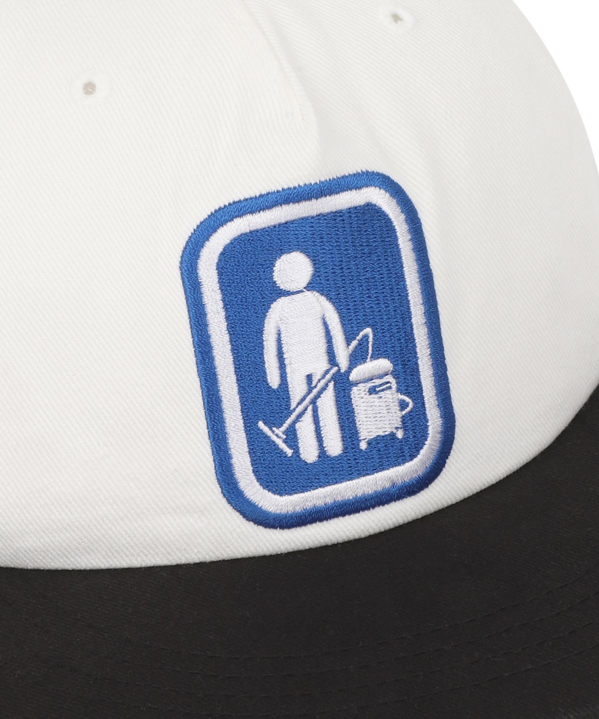 위캔더스(WKNDRS) WKNDRS x Krackerhouse CLEAN SERVICE CAP (WHITE)