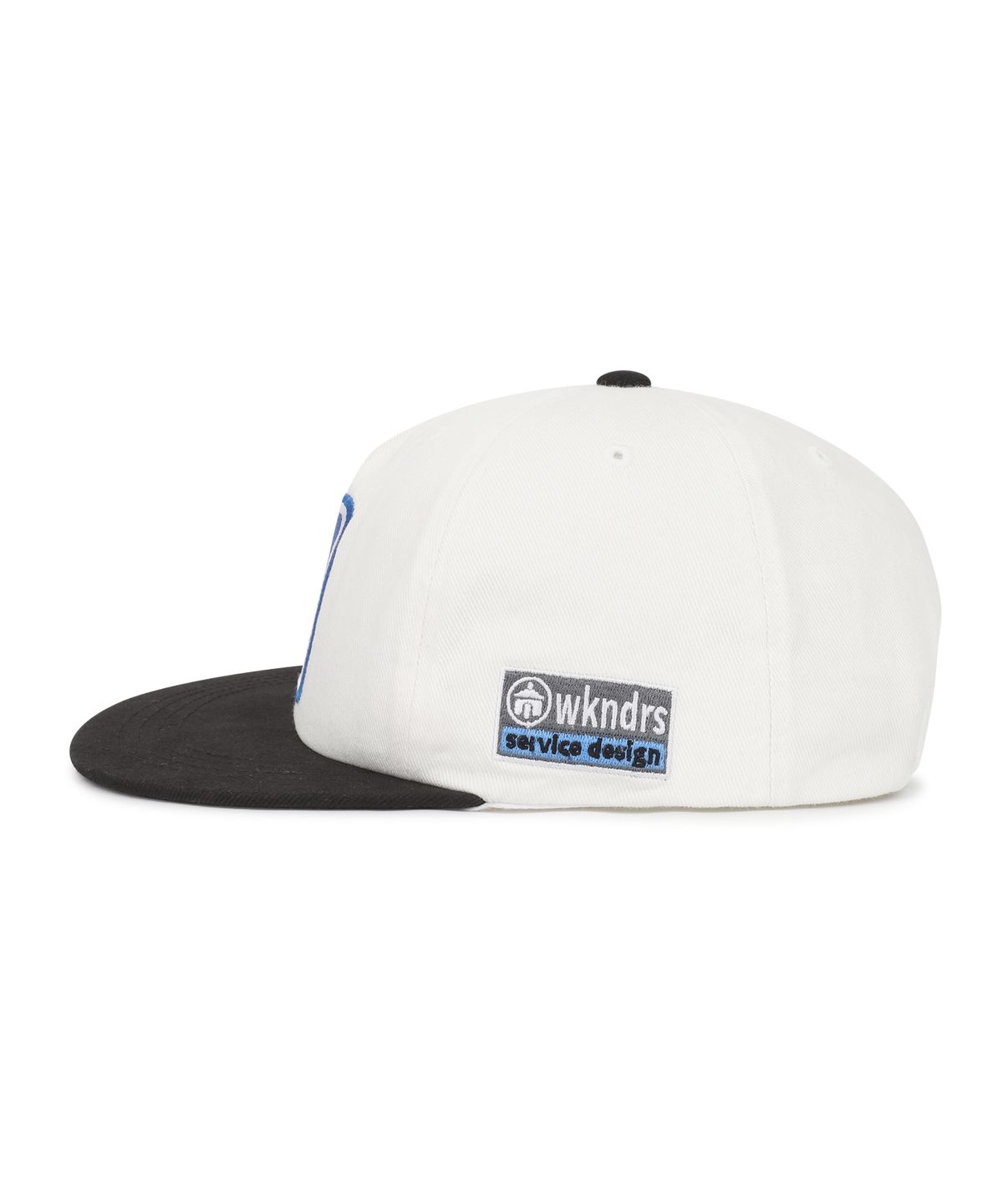 위캔더스(WKNDRS) WKNDRS x Krackerhouse CLEAN SERVICE CAP (WHITE)