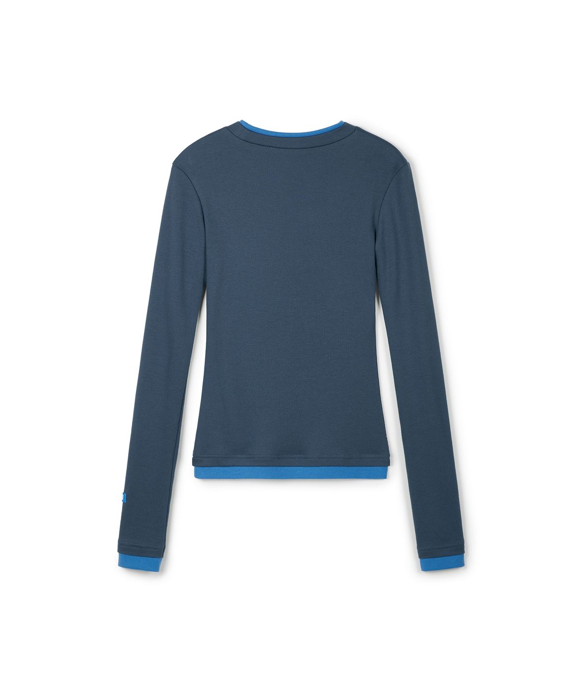 이알에이(ERA) WOMEN COLOR LAYERED SLIM RIB T - VINTAGE NAVY