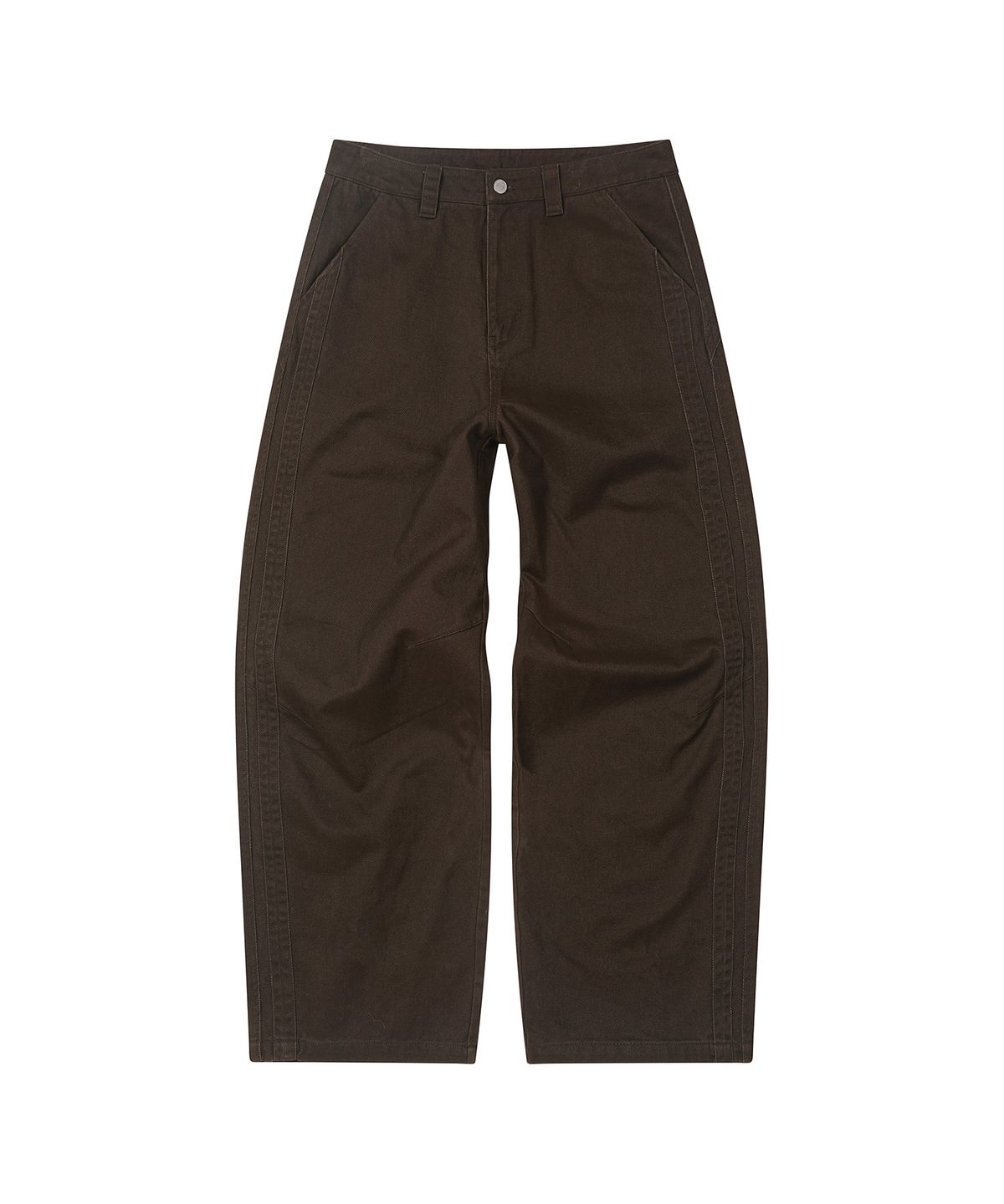 세컨모놀로그(SECONDMONO) [옷미새 미홀 콜라보]Washed Panel Wide Pants [BROWN]_SEPT091BROWN
