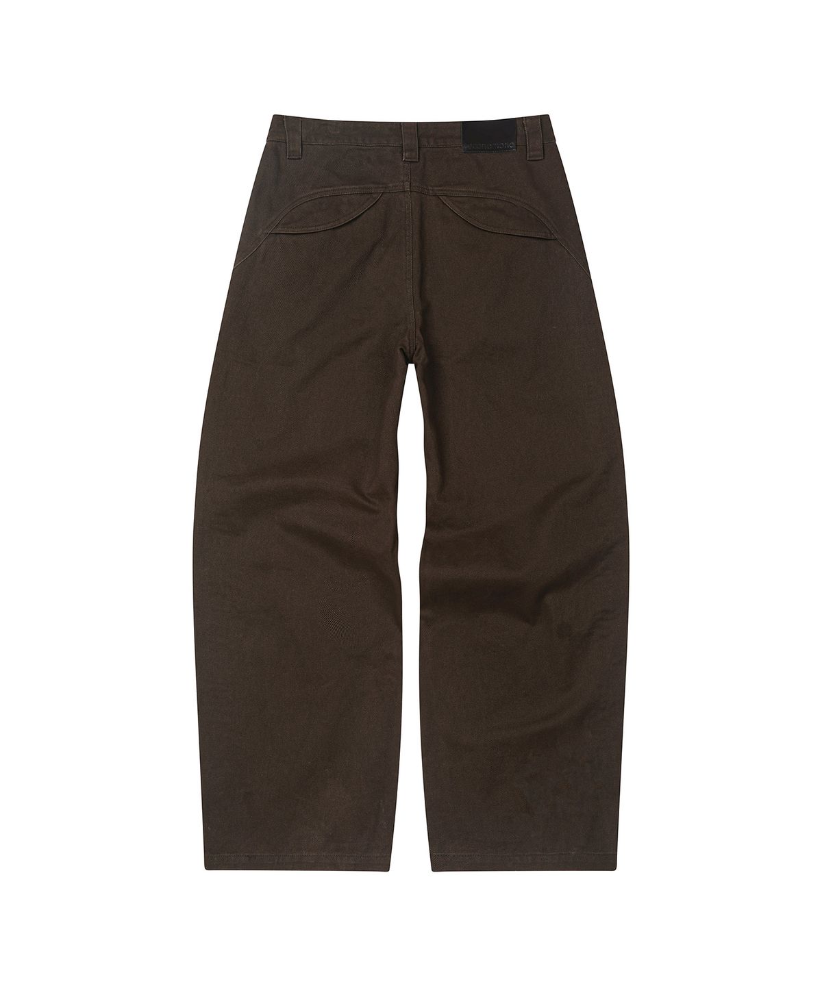 세컨모놀로그(SECONDMONO) [옷미새 미홀 콜라보]Washed Panel Wide Pants [BROWN]_SEPT091BROWN