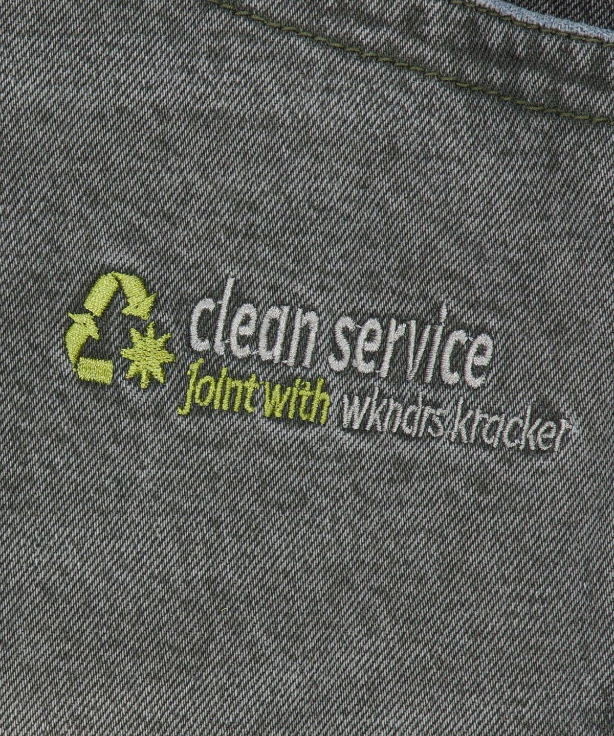 위캔더스(WKNDRS) WKNDRS x Krackerhouse CLEAN SERVICE DENIM PANTS (KHAKI)