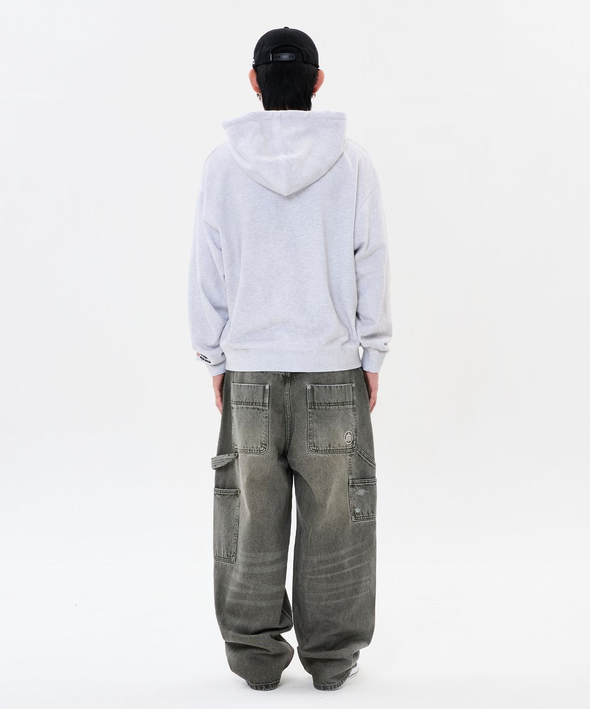 위캔더스(WKNDRS) WKNDRS x Krackerhouse CLEAN SERVICE DENIM PANTS (KHAKI)