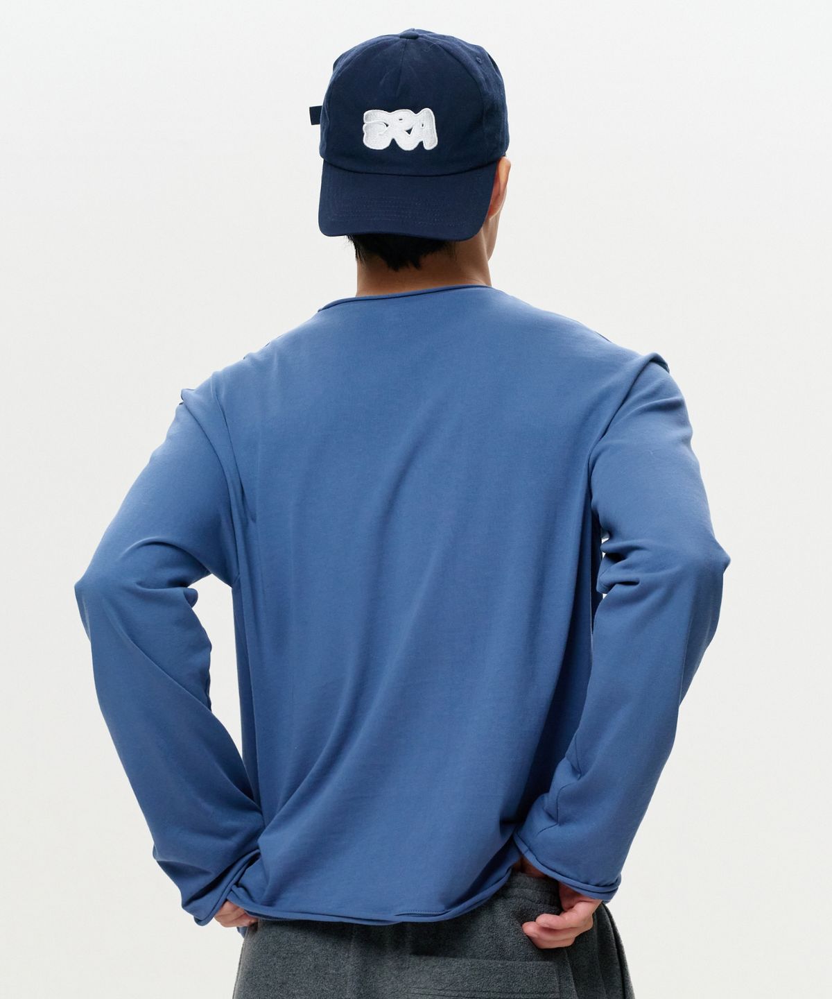 이알에이(ERA) UNISEX ERA RAW EDGE LS T - BLUE