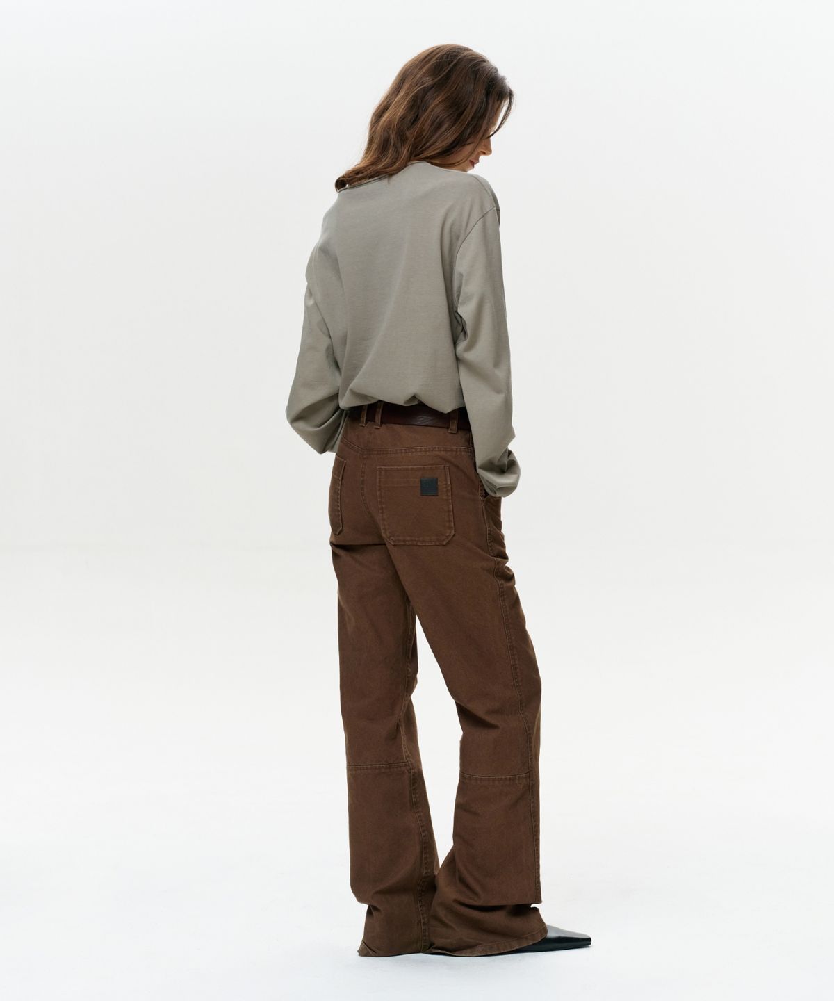 이알에이(ERA) UNISEX ERA RAW EDGE LS T - KHAKI