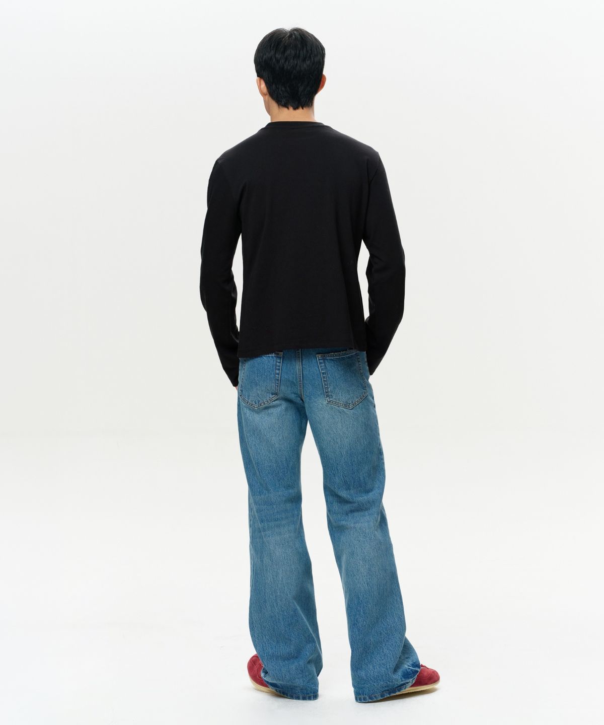 이알에이(ERA) MEN ERA VINTAGE COTTON LS T - BLACK