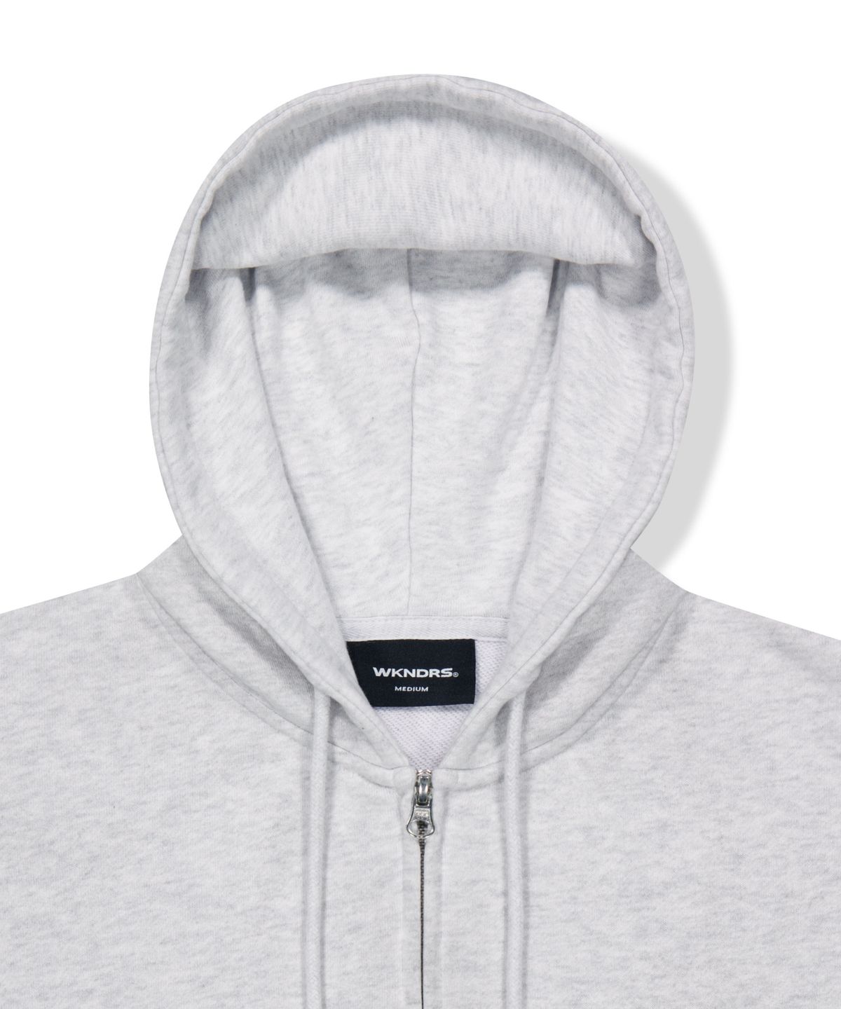 위캔더스(WKNDRS) WKNDRS x Krackerhouse SUNDAY ZIP-UP HOODIE (L.GREY)