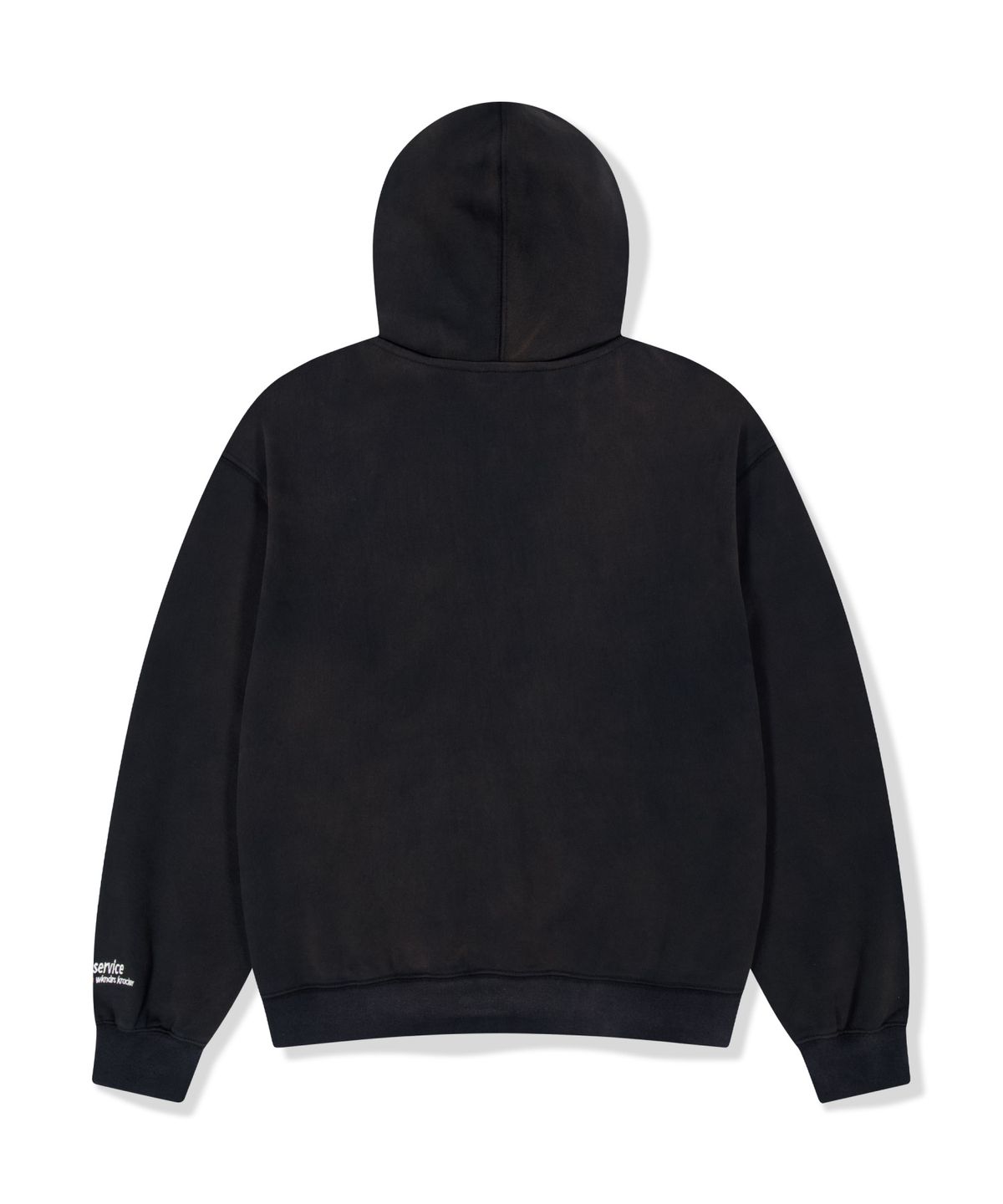 위캔더스(WKNDRS) WKNDRS x Krackerhouse SUNDAY ZIP-UP HOODIE (BLACK)