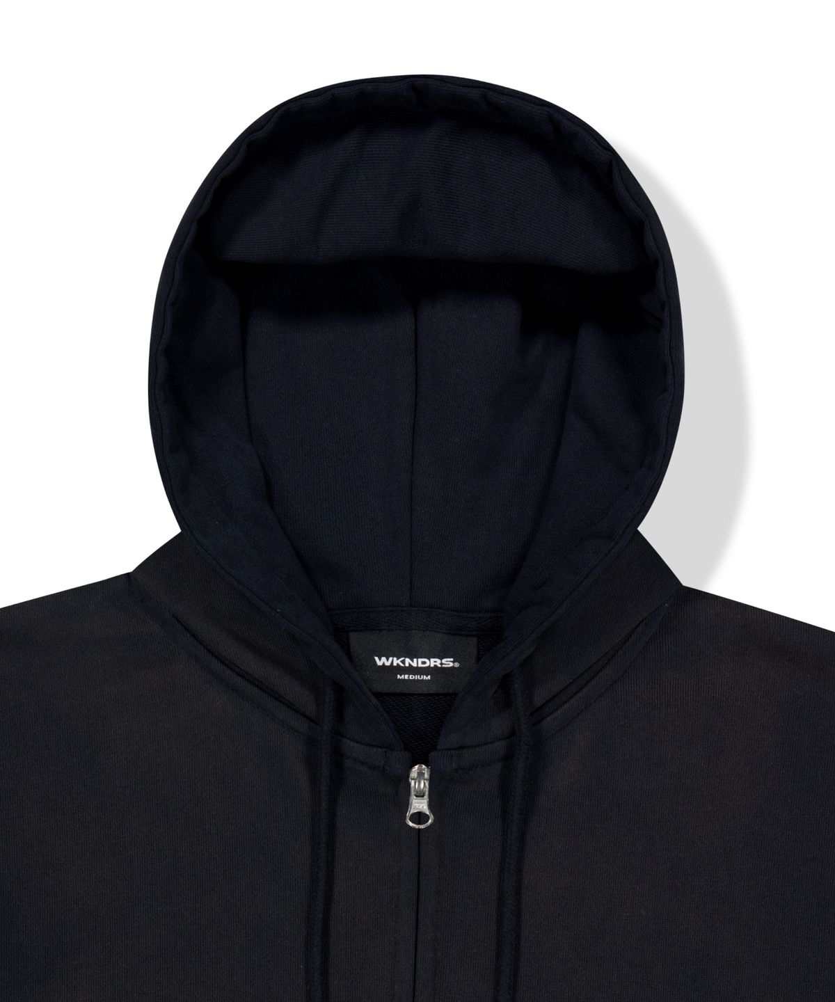 위캔더스(WKNDRS) WKNDRS x Krackerhouse SUNDAY ZIP-UP HOODIE (BLACK)