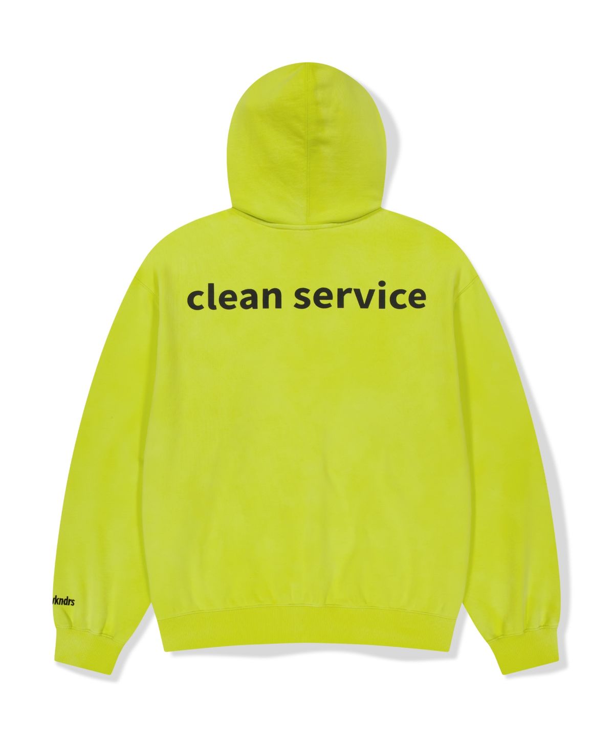 위캔더스(WKNDRS) WKNDRS x Krackerhouse CLEAN SERVICE ZIP-UP HOODIE (NEON)