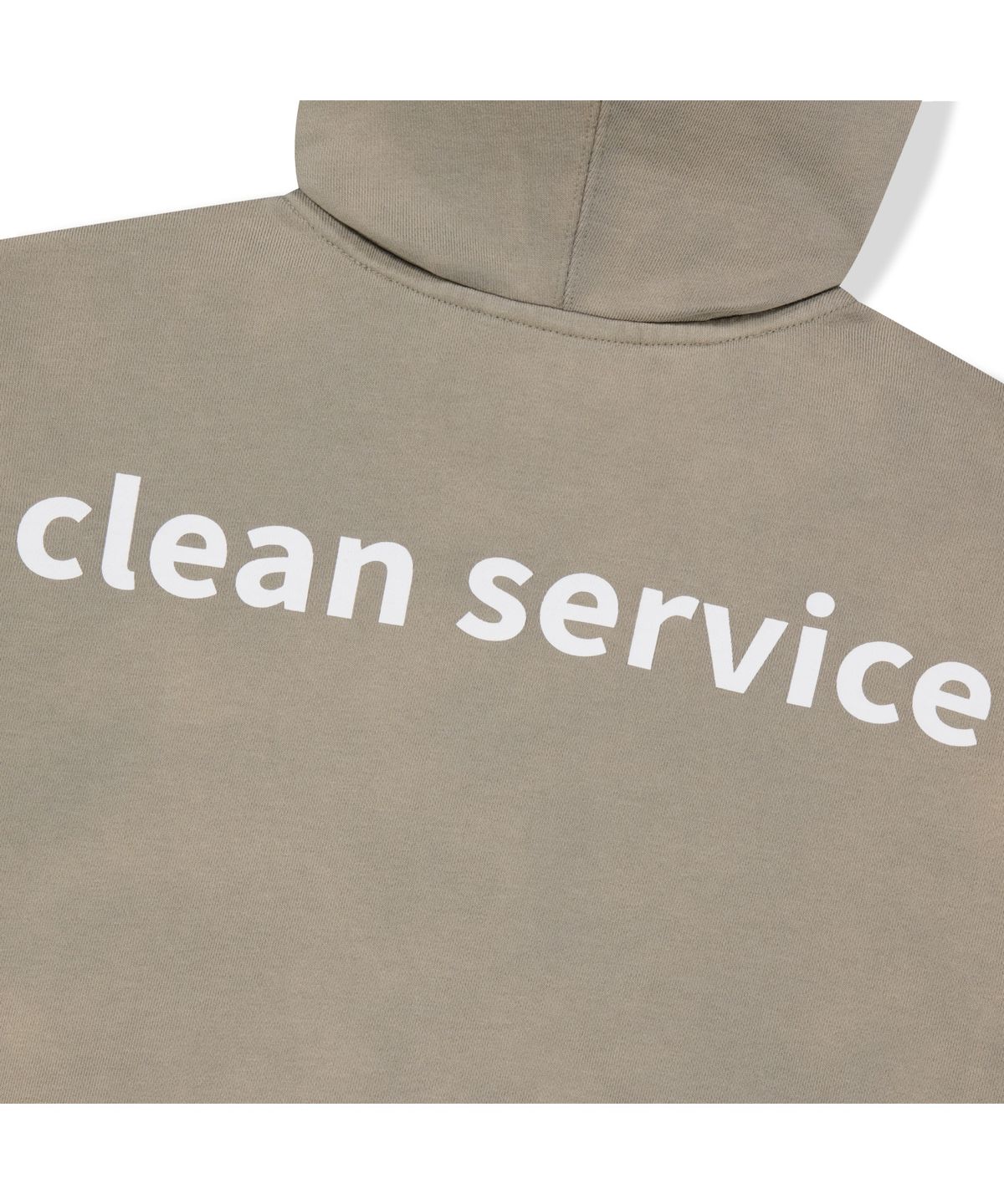 위캔더스(WKNDRS) WKNDRS x Krackerhouse CLEAN SERVICE ZIP-UP HOODIE (KHAKI)