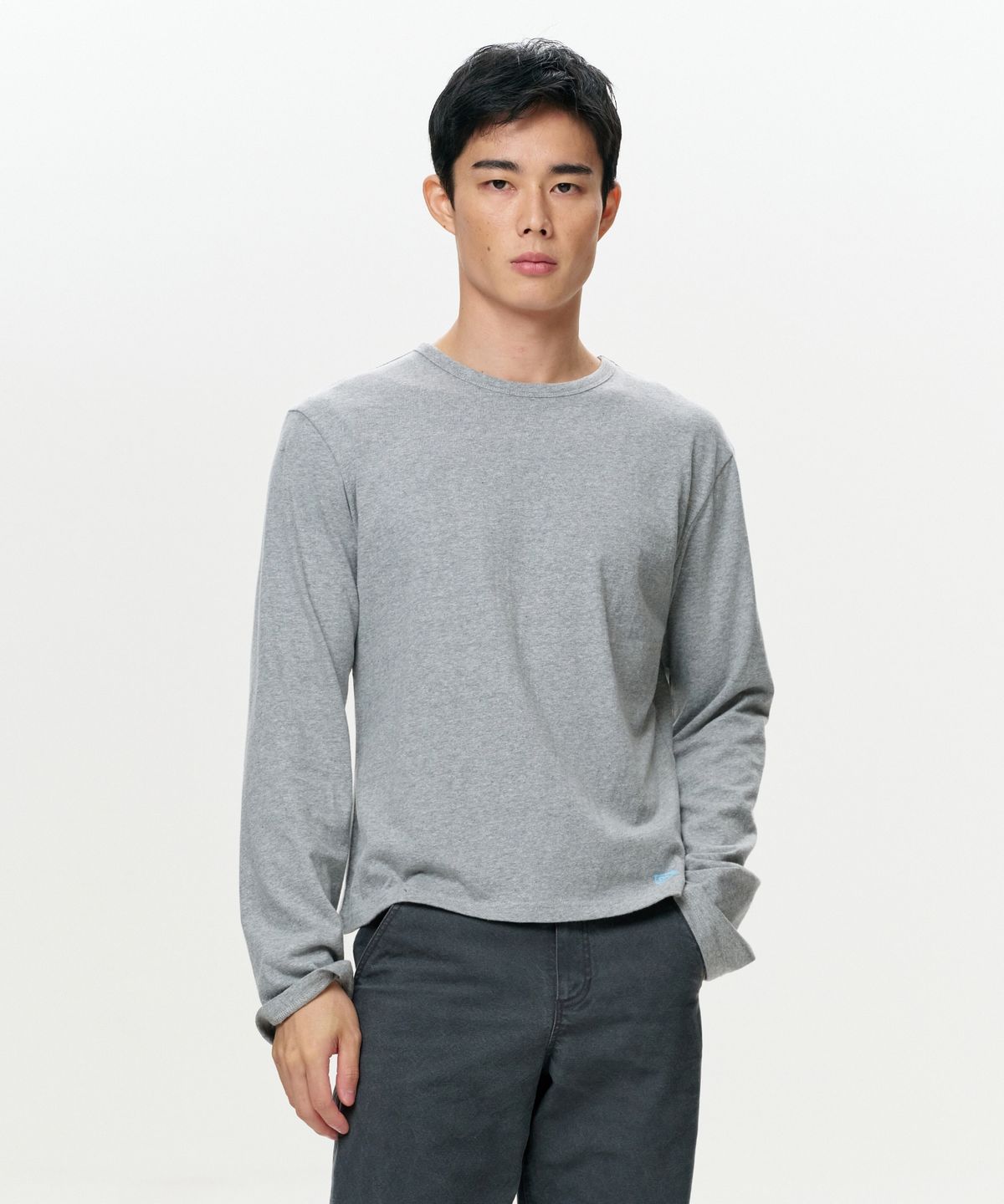 이알에이(ERA) MEN ERA VINTAGE COTTON LS T - GRAY