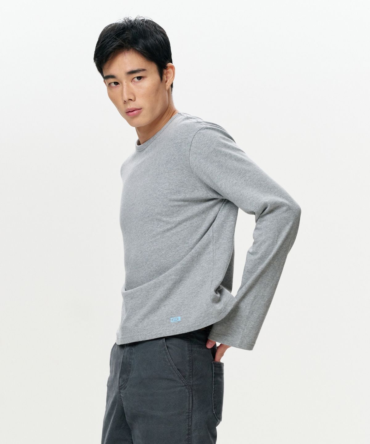 이알에이(ERA) MEN ERA VINTAGE COTTON LS T - GRAY