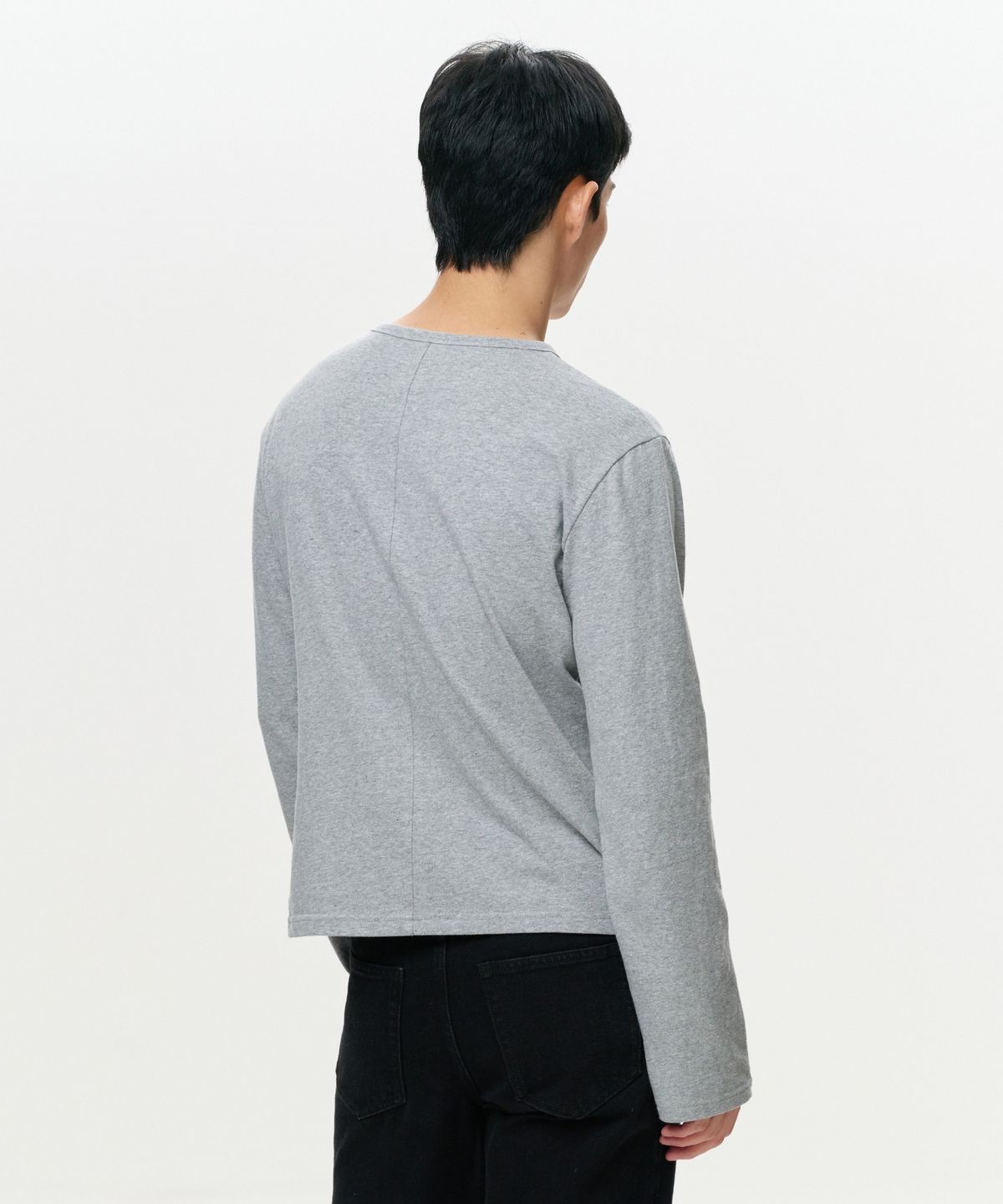 이알에이(ERA) MEN ERA VINTAGE COTTON LS T - GRAY