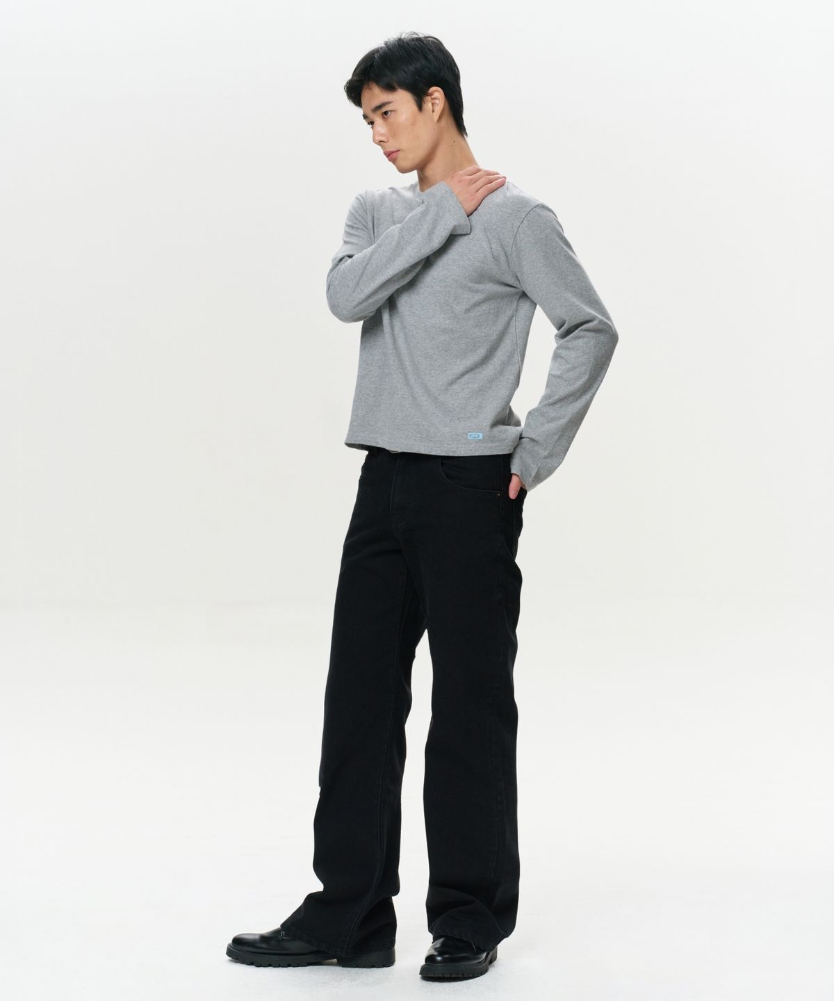 이알에이(ERA) MEN ERA VINTAGE COTTON LS T - GRAY