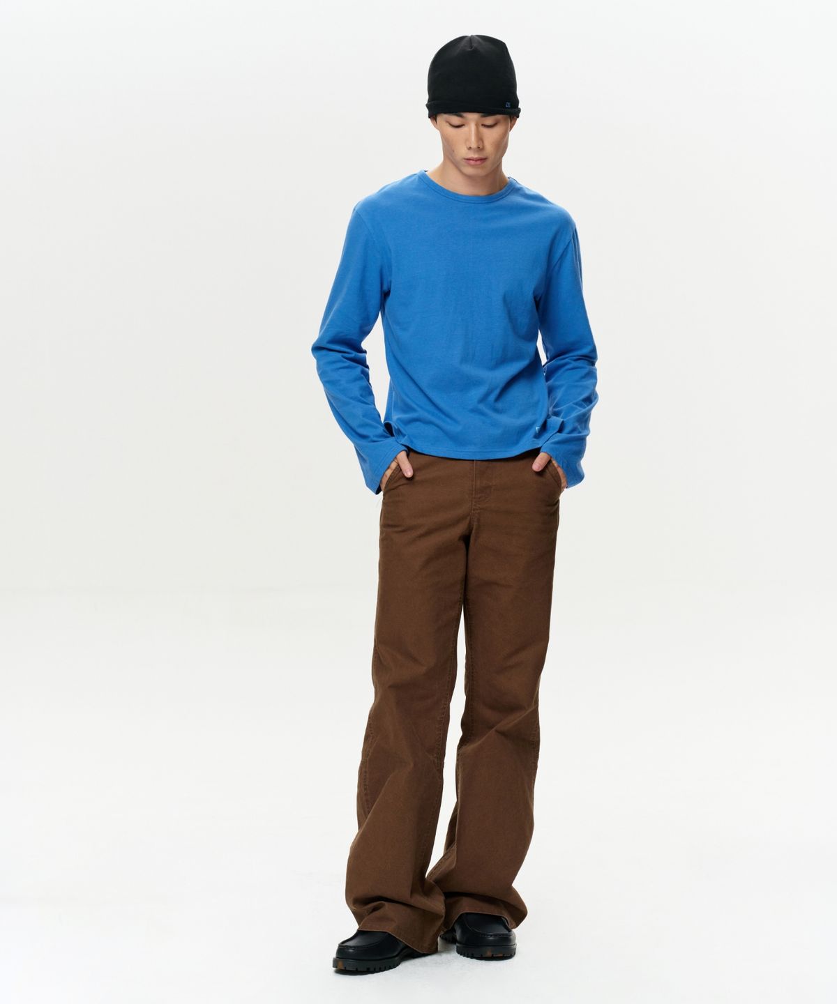 이알에이(ERA) MEN ERA VINTAGE COTTON LS T - BLUE