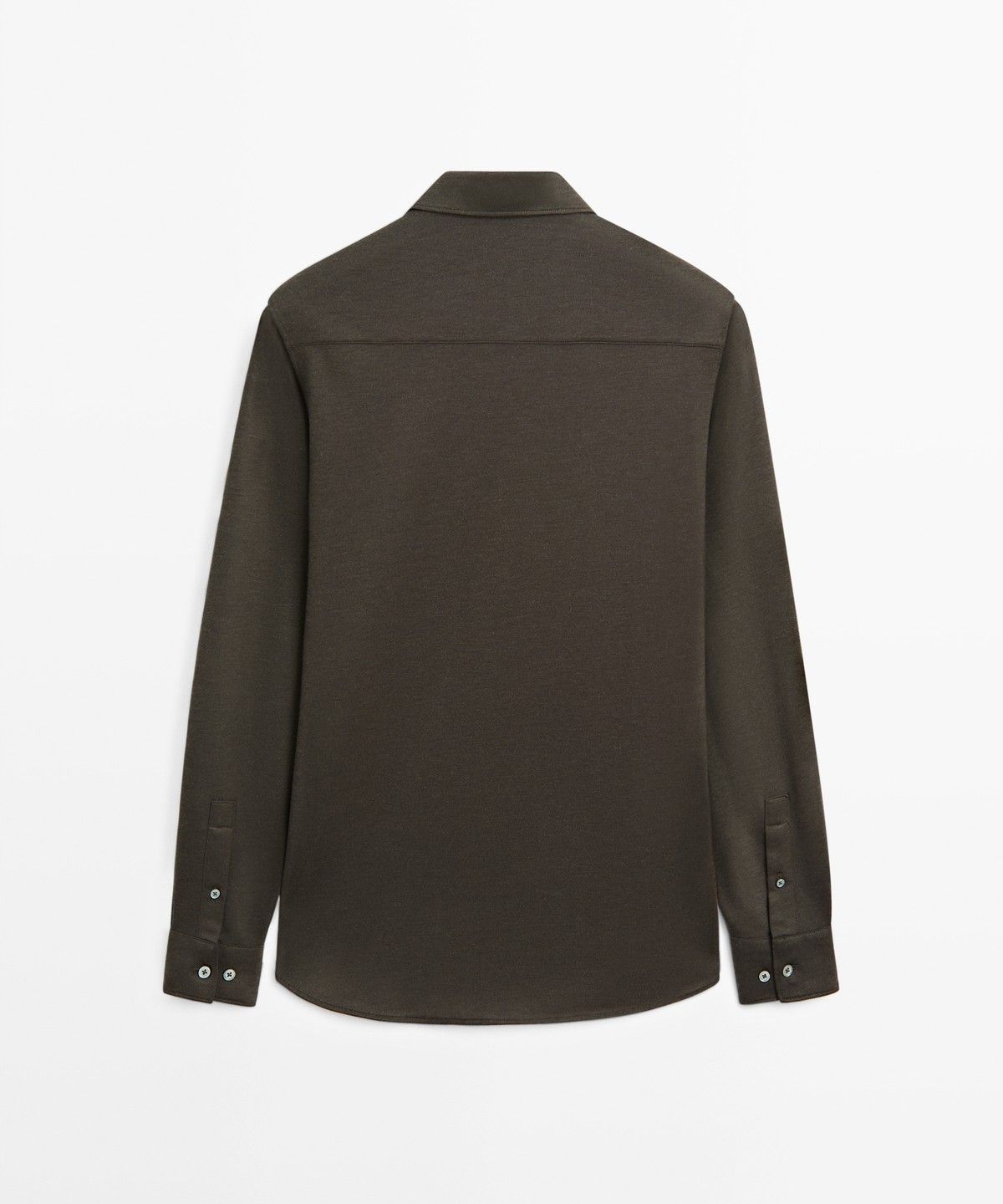 마시모두띠(MASSIMO DUTTI) 코튼 스트레치 슬림 핏 셔츠