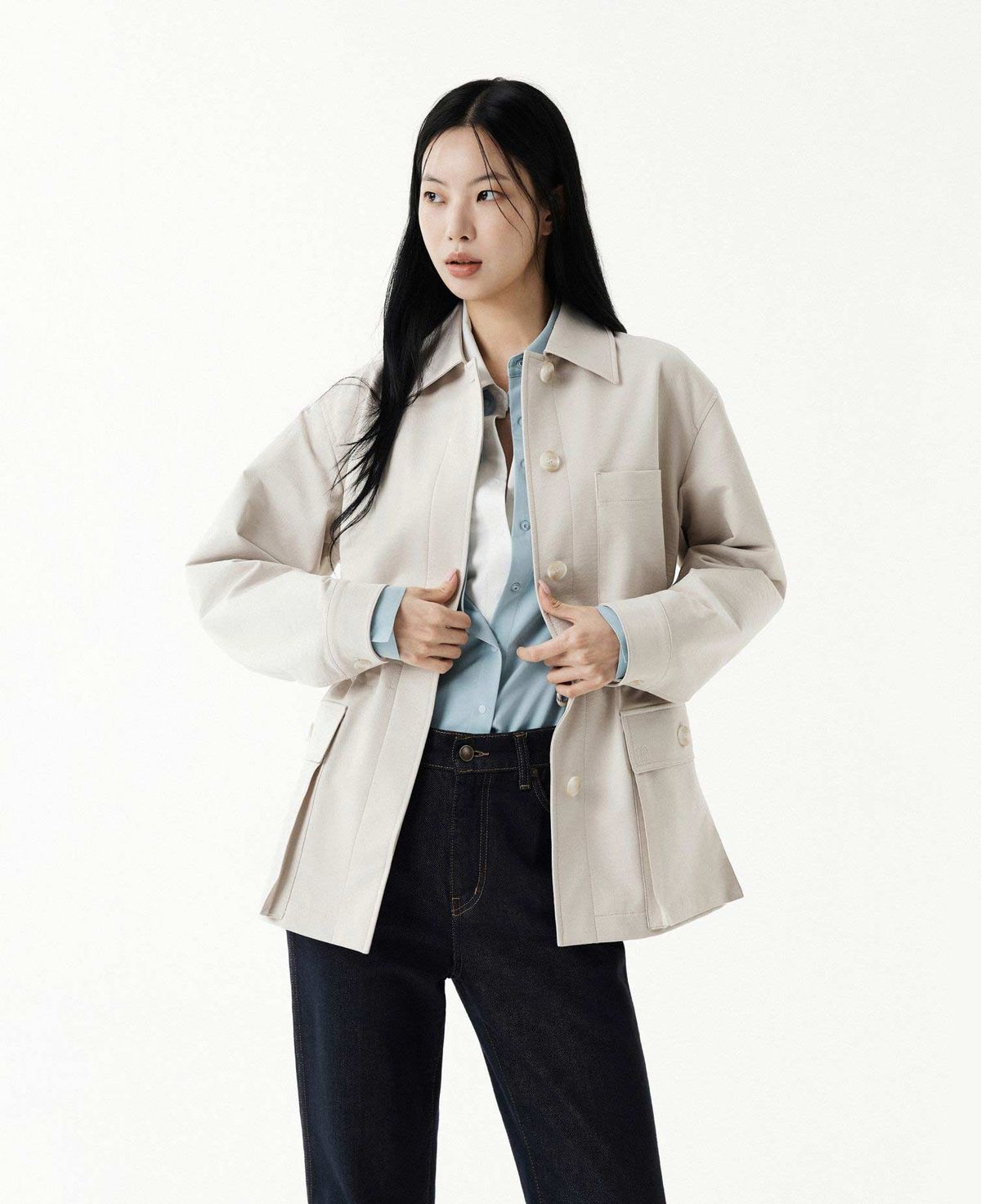 분트로이(BUNTRAU) 웨더실드 드로우스트링 야상재킷