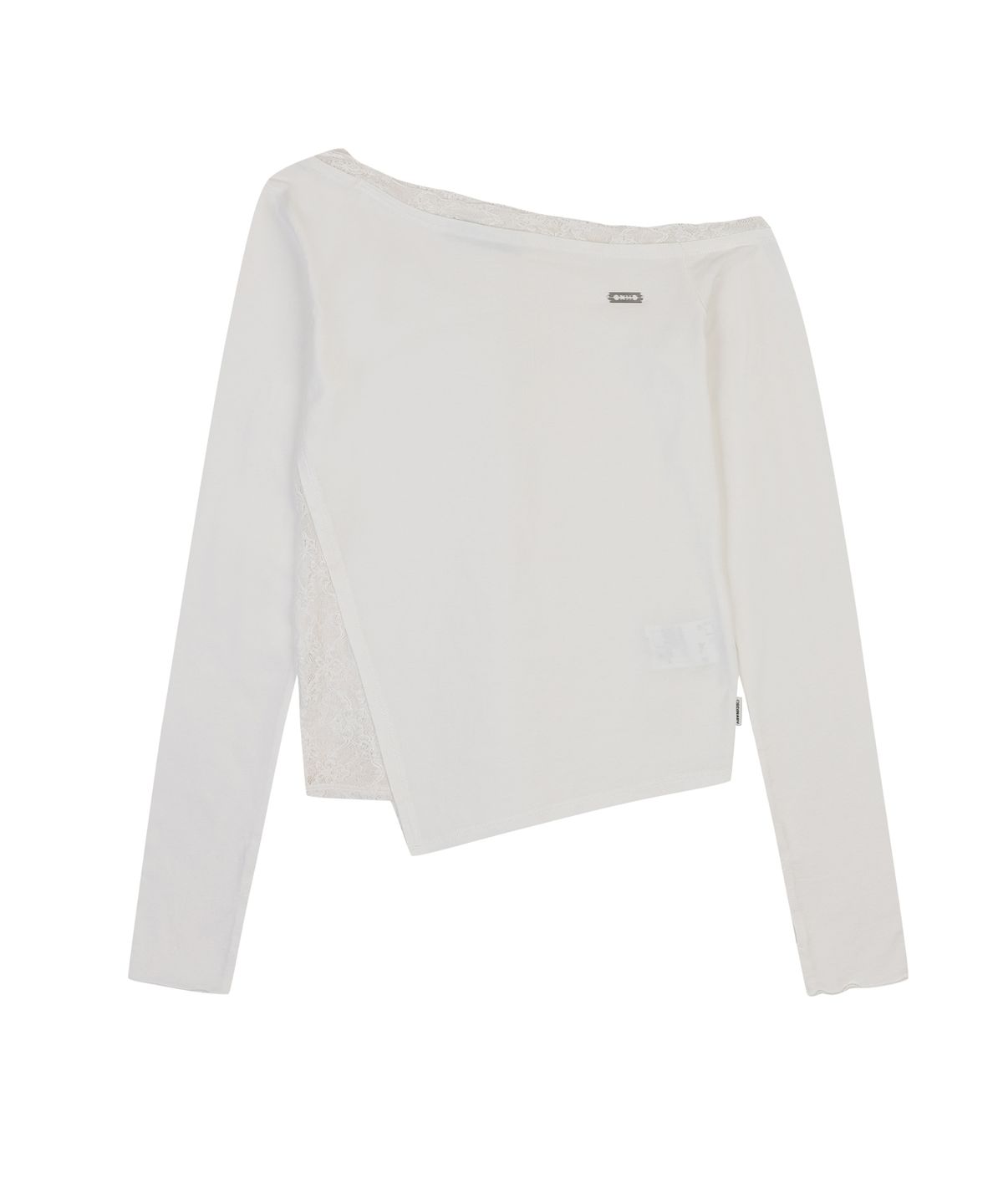 오디너리 홀리데이(ORDINARY HOLIDAY) LACE LAYERED LONG SLEEVE T-SHIRT [WHITE]