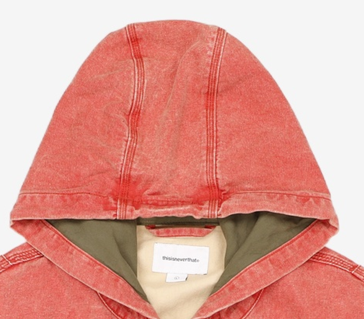 디스이즈네버댓(THISISNEVERTHAT) Washed Carpenter Jacket Orange L