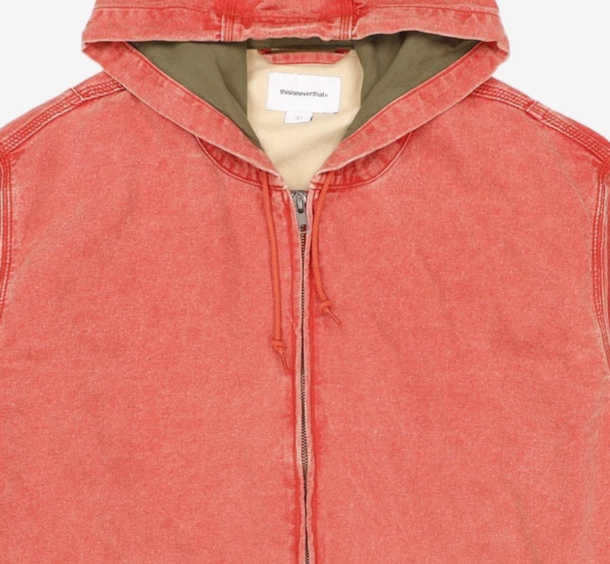 디스이즈네버댓(THISISNEVERTHAT) Washed Carpenter Jacket Orange L