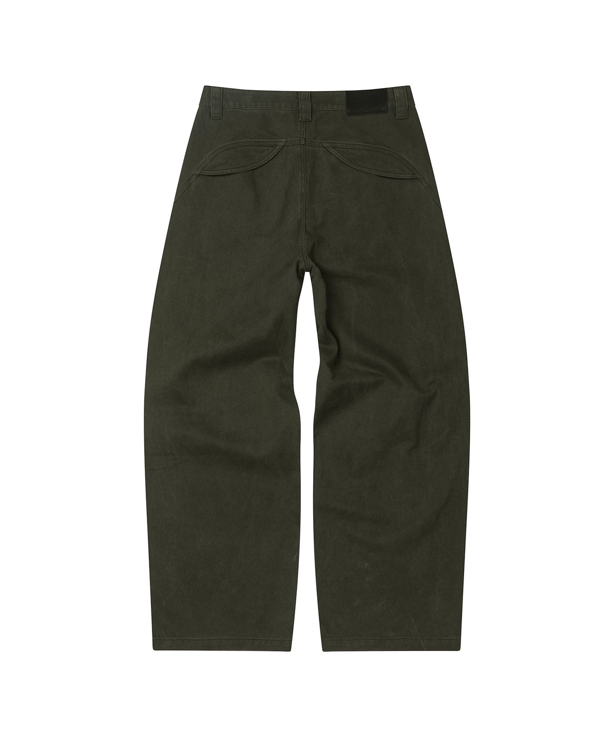세컨모놀로그(SECONDMONO) [옷미새 미홀 콜라보]Washed Panel Wide Pants [KHAKI]_SEPT091KHAKI
