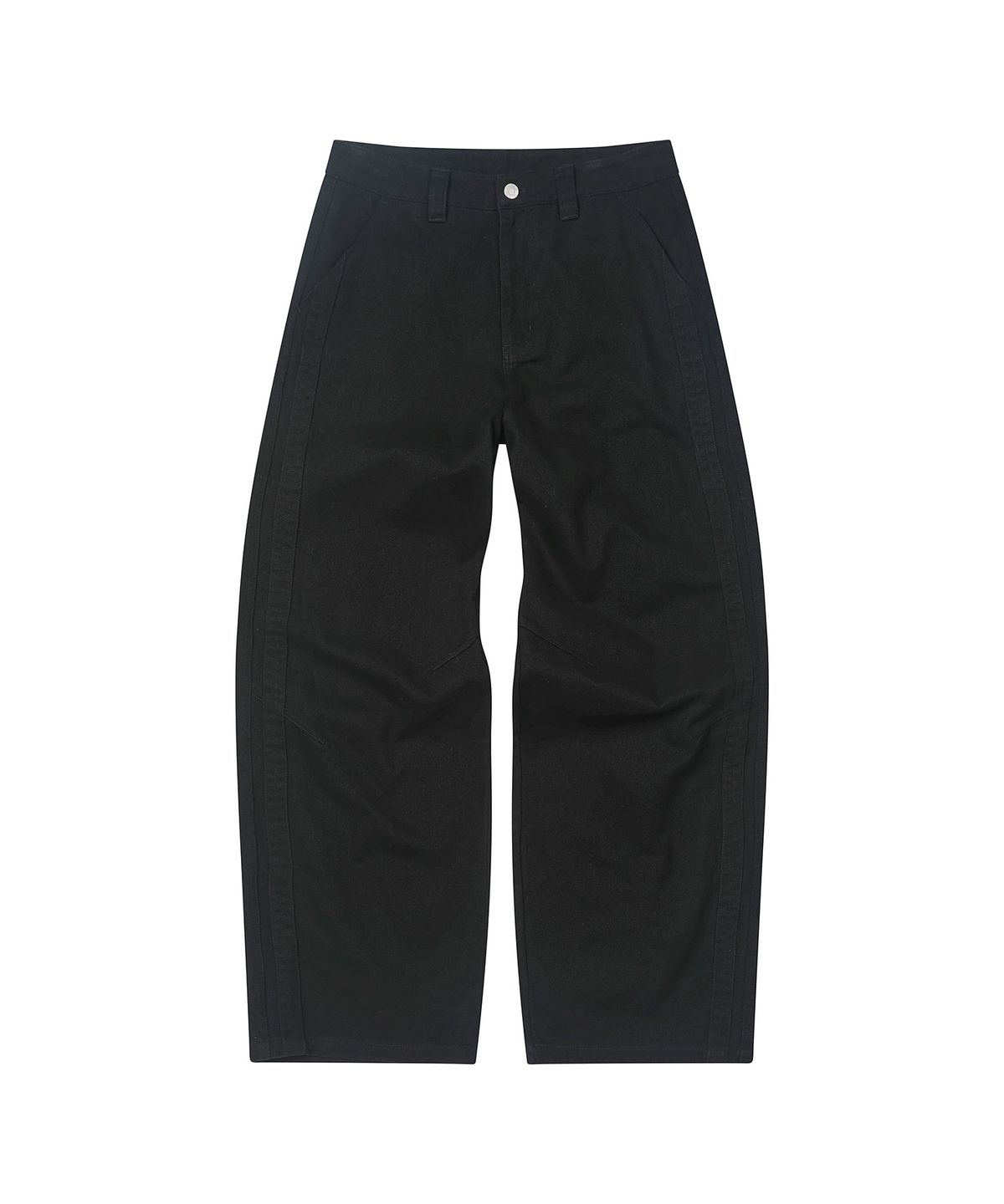 세컨모놀로그(SECONDMONO) [옷미새 미홀 콜라보]Washed Panel Wide Pants [BLACK]_SEPT091BLACK