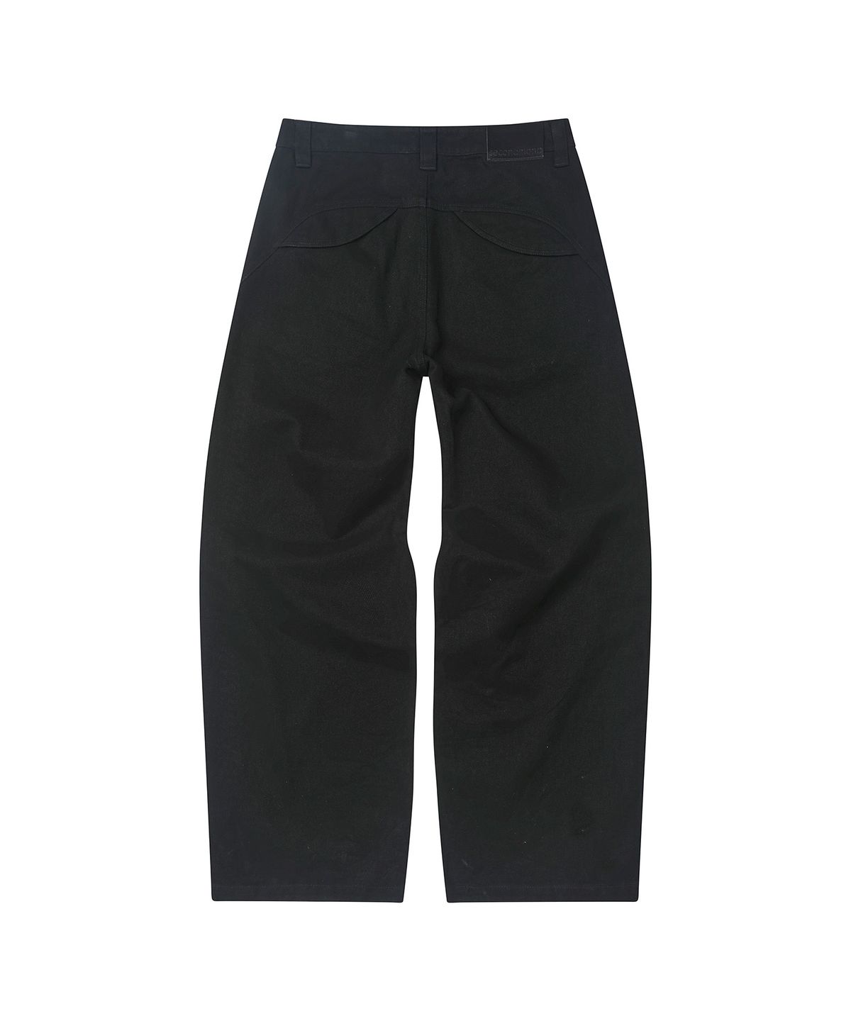 세컨모놀로그(SECONDMONO) [옷미새 미홀 콜라보]Washed Panel Wide Pants [BLACK]_SEPT091BLACK