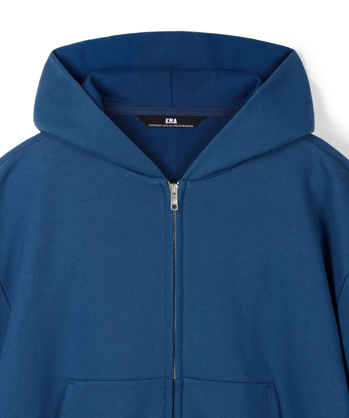 이알에이(ERA) UNISEX ERA OVERSIZED HOODED ZIP-UP - YALE BLUE