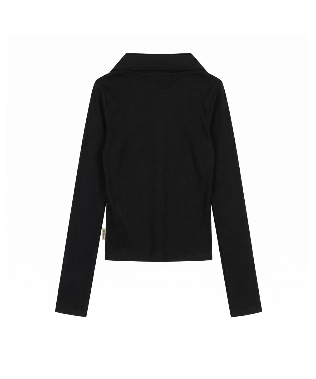 오디너리 홀리데이(ORDINARY HOLIDAY) STUD SHIRRING JERSEY CARDIGAN [BLACK]