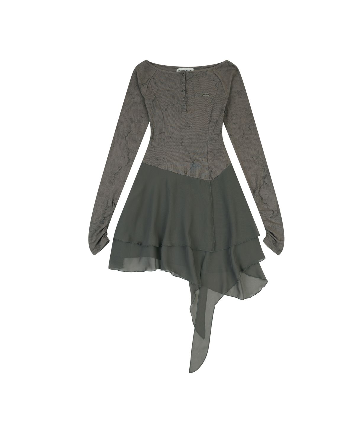 오디너리 홀리데이(ORDINARY HOLIDAY) VINTAGE FLARE DRESS [GRAY]
