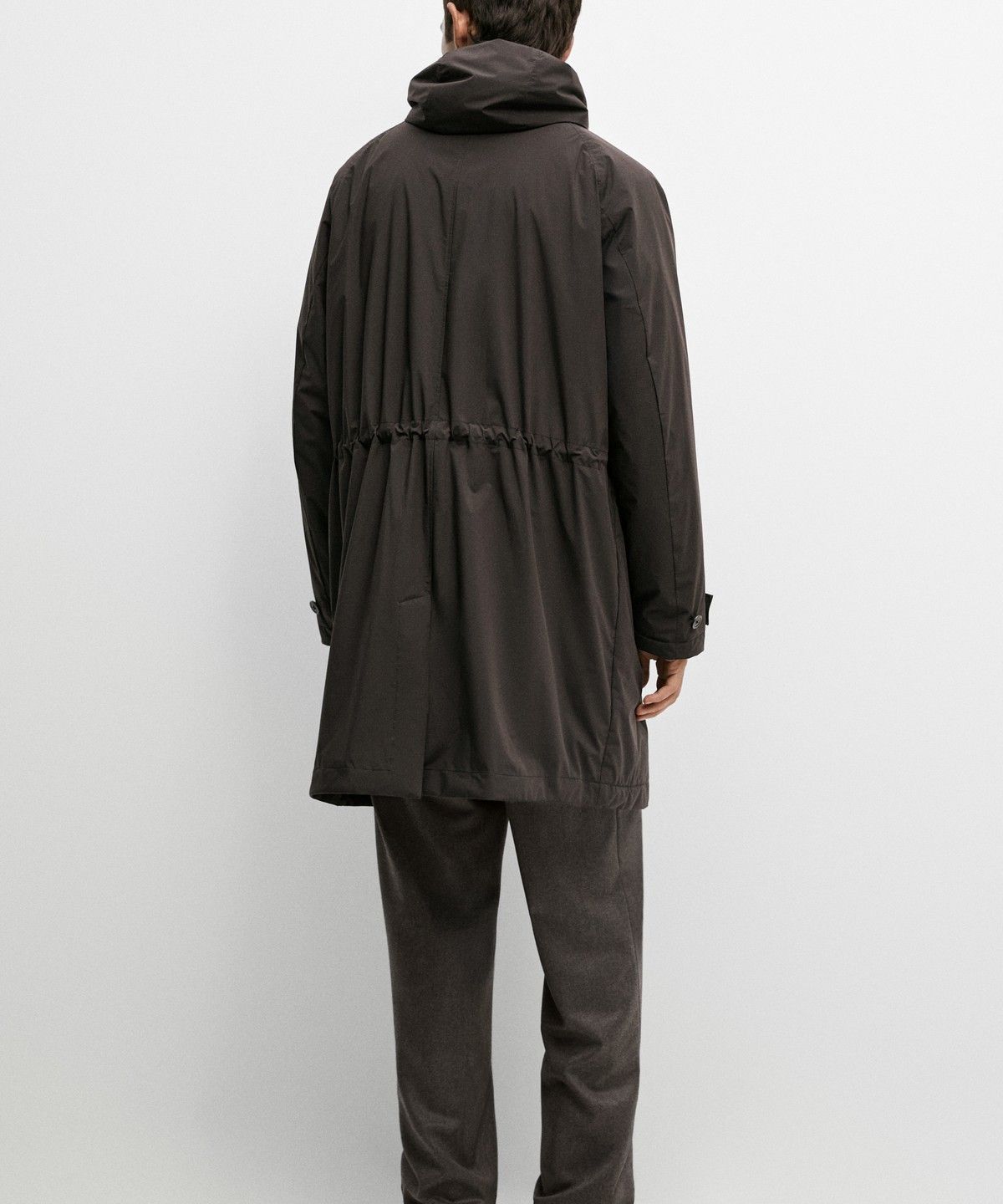 마시모두띠(MASSIMO DUTTI) 테크니컬 롱 파카
