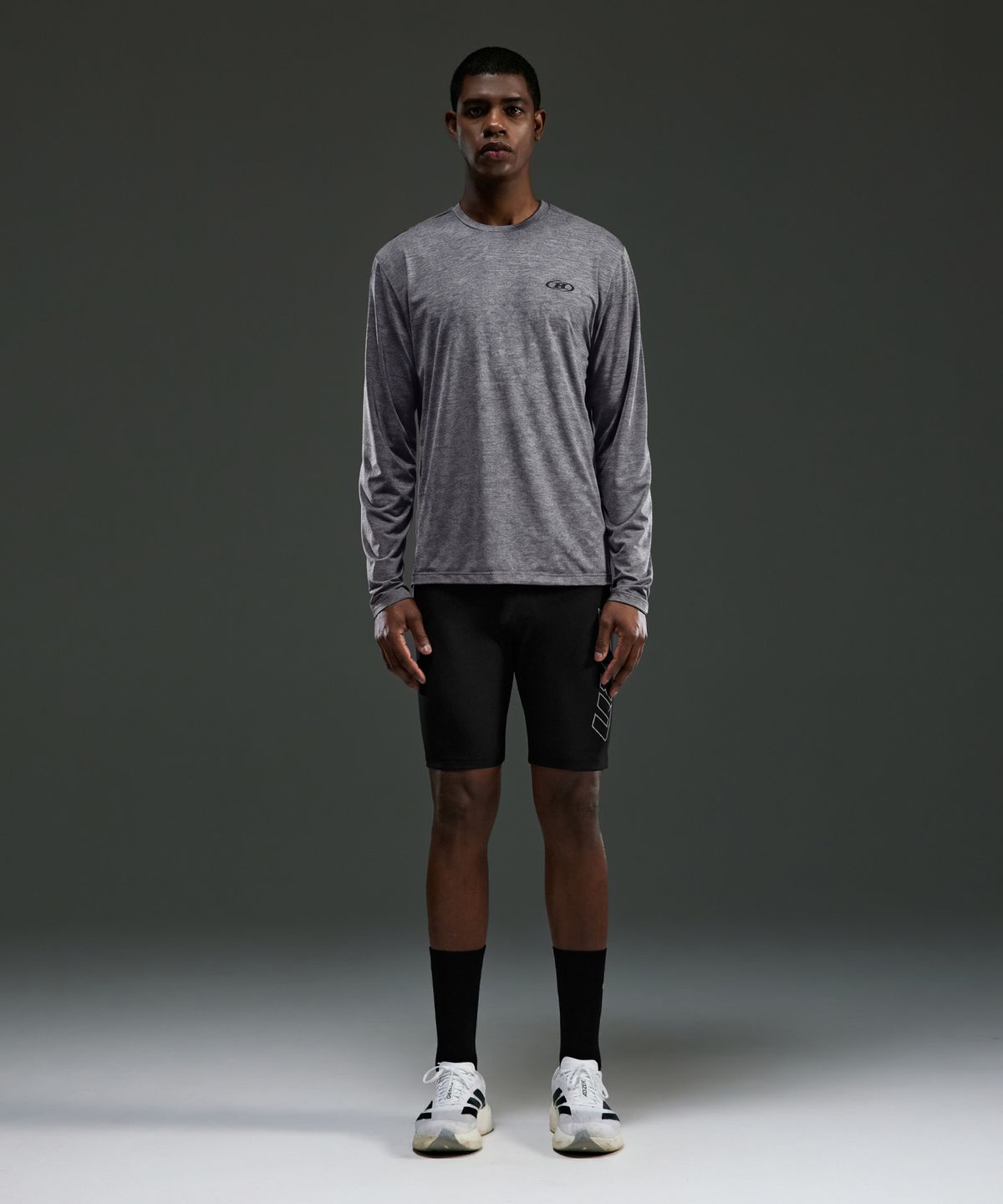 본투윈(BORN TO WIN) SYMBOL B COOLEVER LONG SLEEVE [MELANGE GREY]