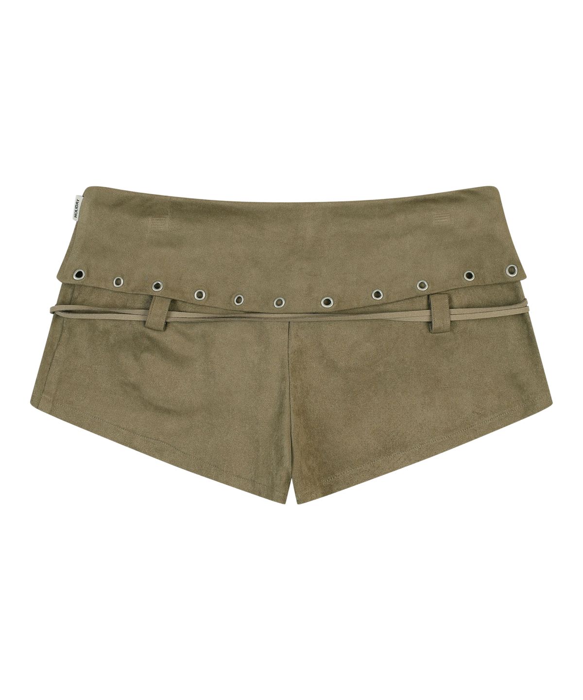 오디너리 홀리데이(ORDINARY HOLIDAY) EYELET SUEDE SHORTS [BEIGE]
